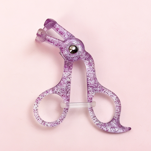 Purple Glitter Plastic Eyelash Curler