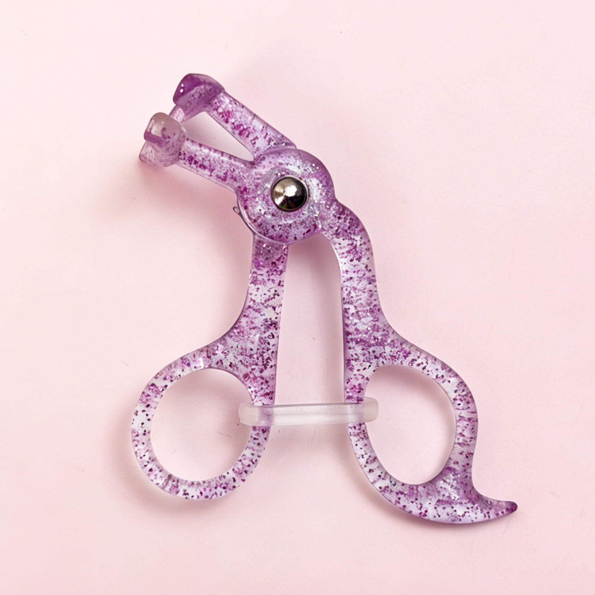 Purple Glitter Plastic Eyelash Curler
