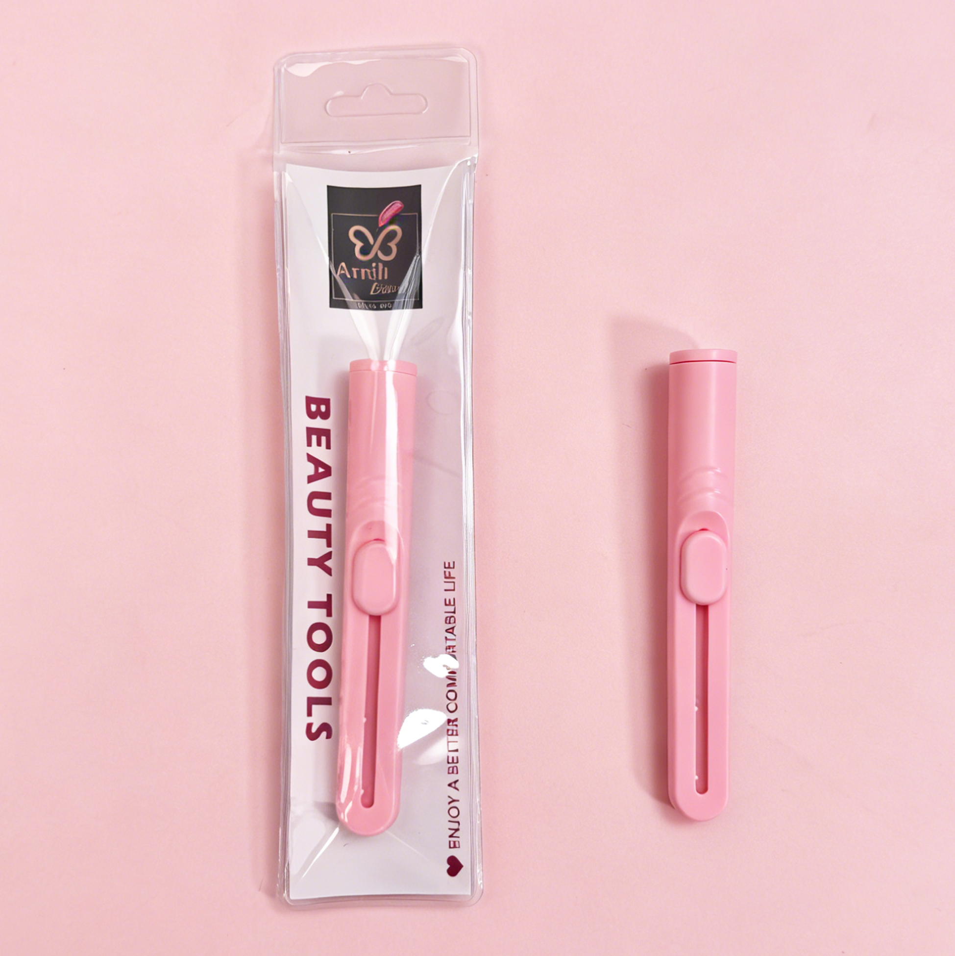 Retractable Push-Pull Eyebrow Razor for Women