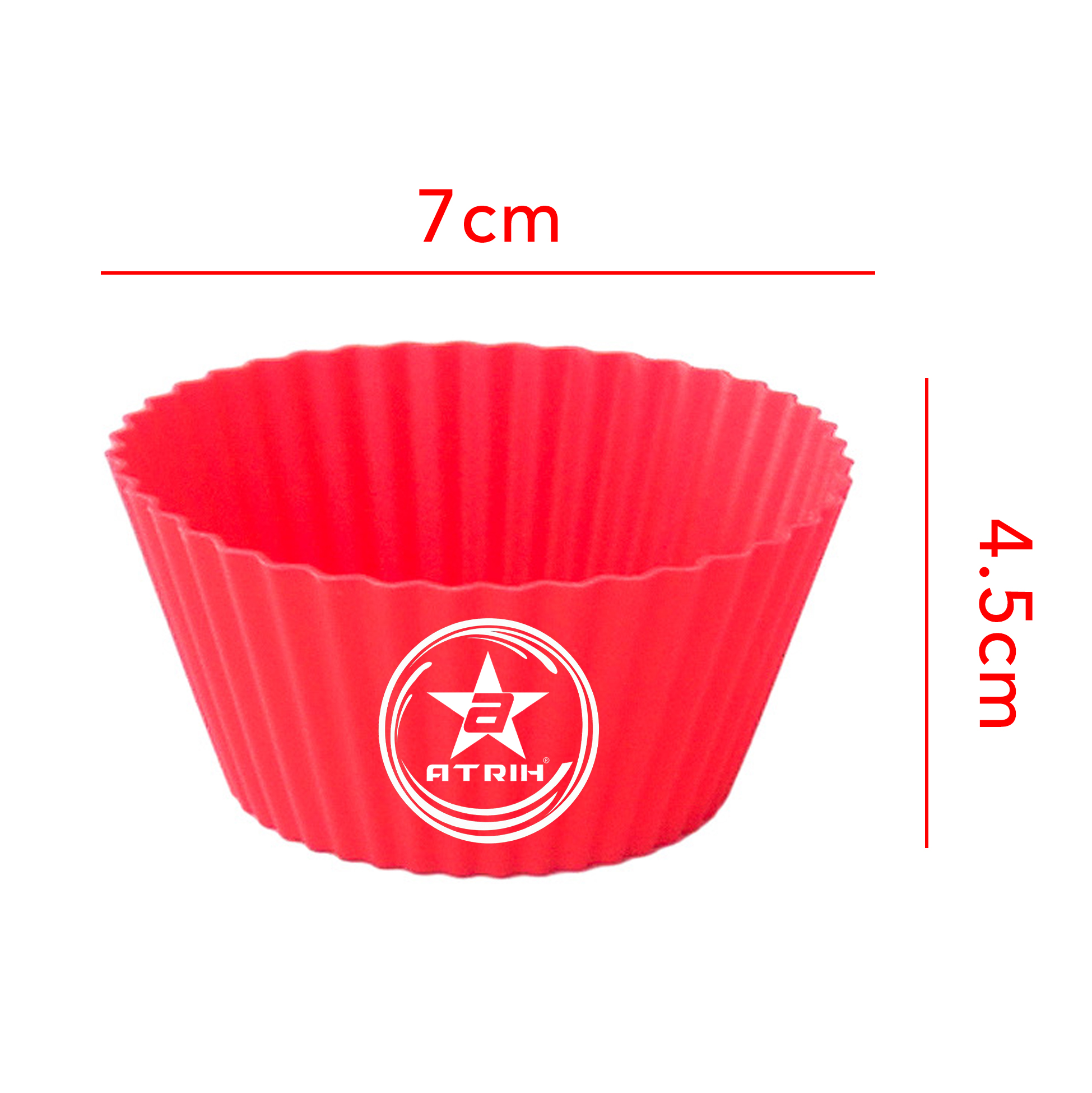 Set of 6 ATRIH Silicone Cupcake Liners