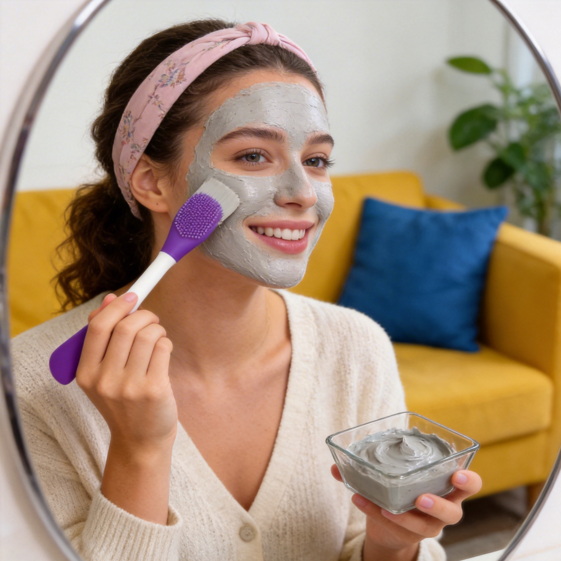 Dual-Ended Silicone Face Mask Brush