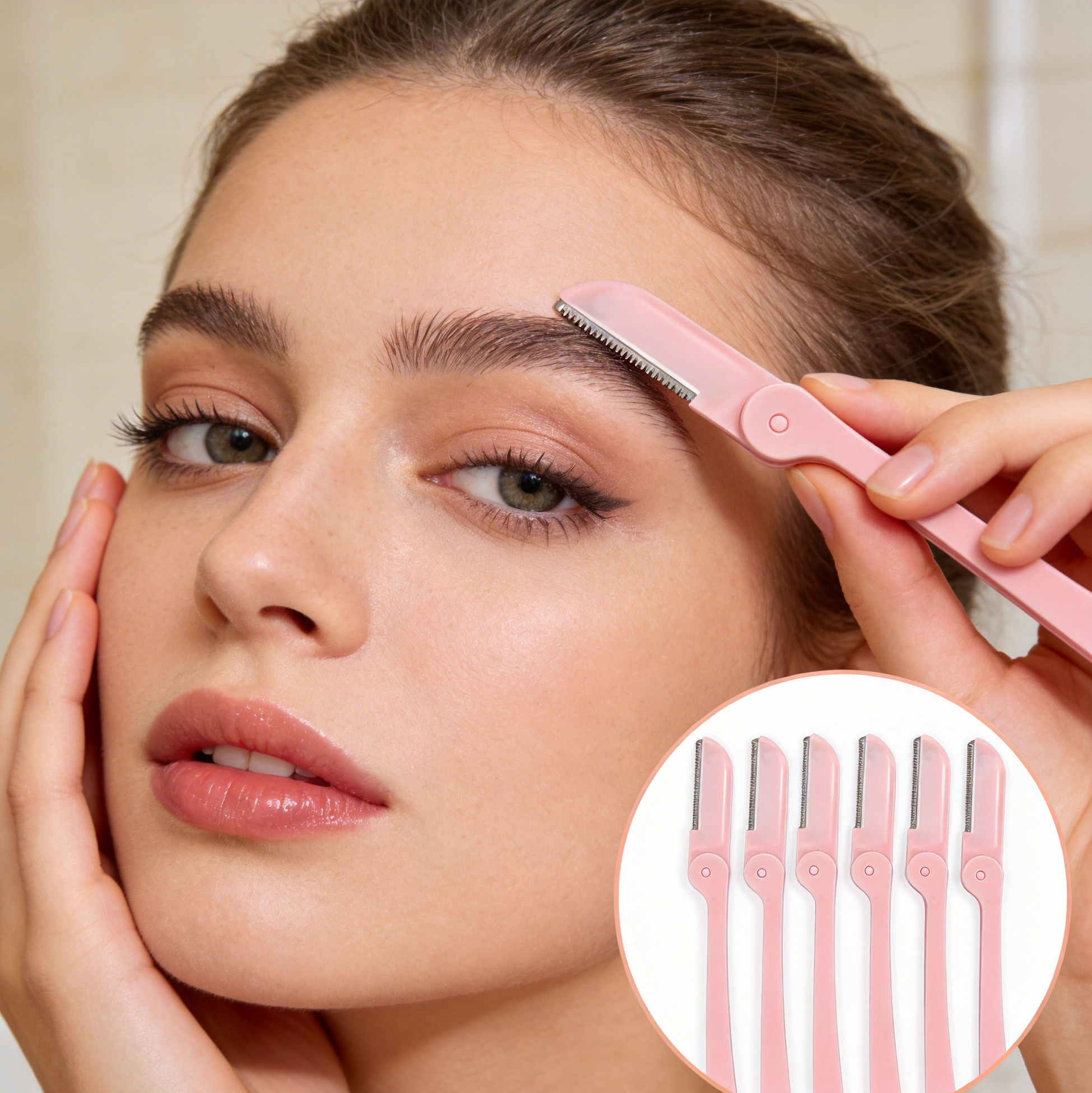 Foldable Eyebrow Razor for Women