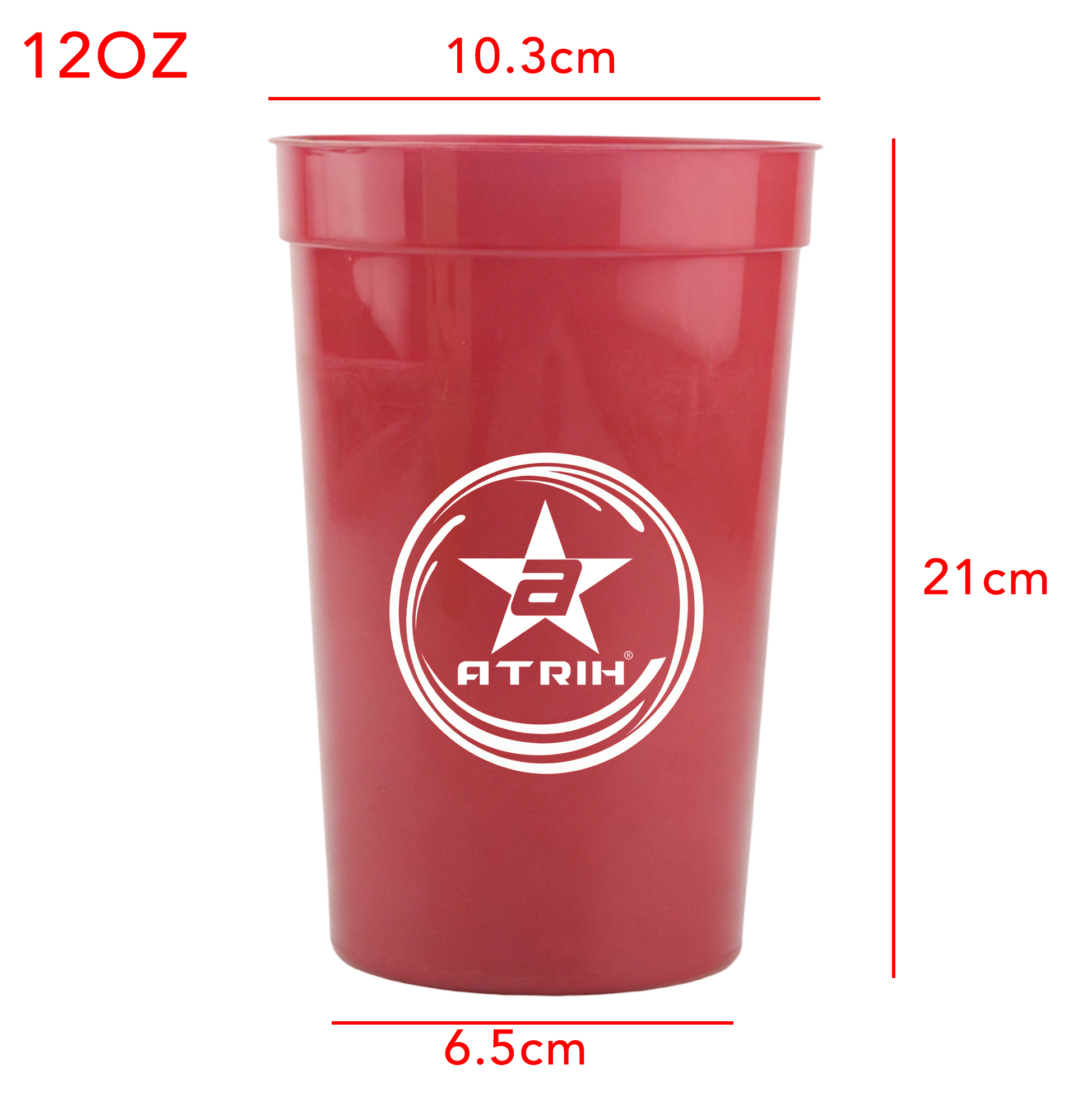 ATRIH 12oz Reusable Plastic Party Cups
