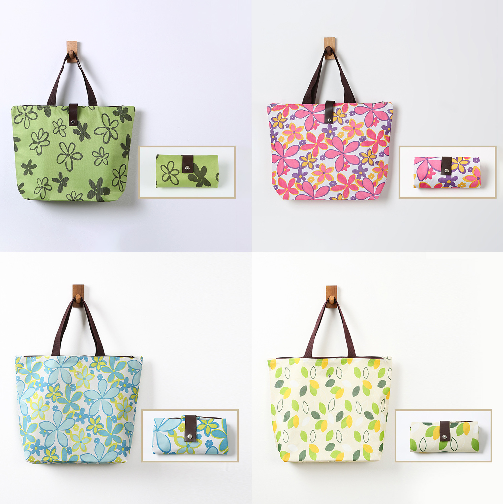 Foldable Reusable Grocery Tote Bag