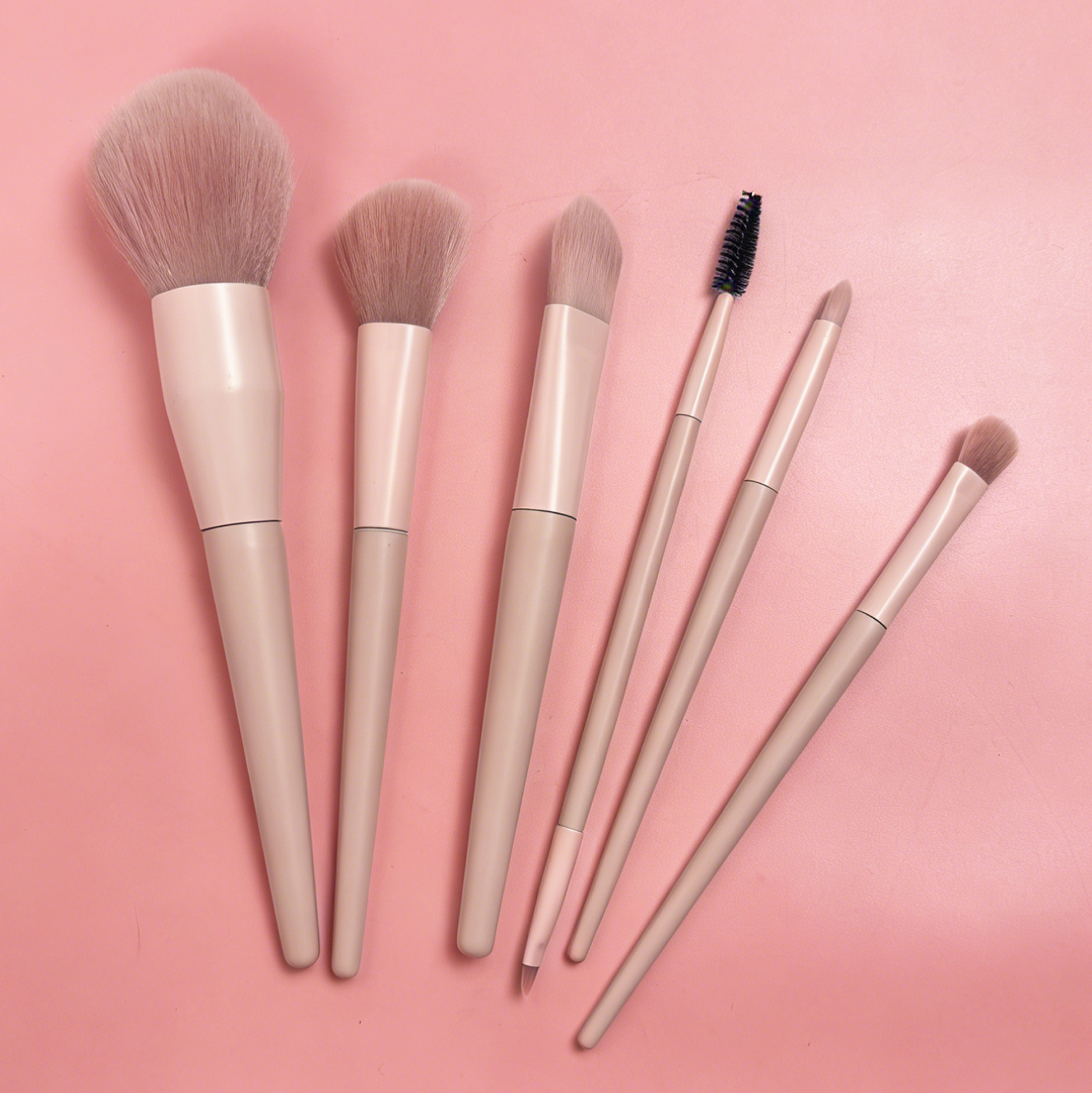 6-Piece Blush Pink Makeup Brush Set