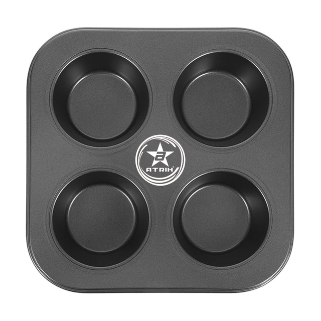 ATRIH 4-Cup Non-Stick Muffin Pan