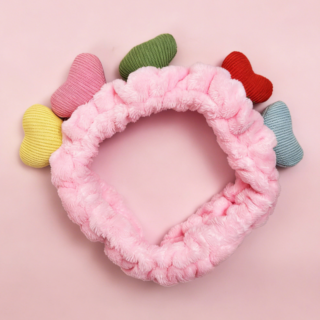 Pastel Heart Spa Headband