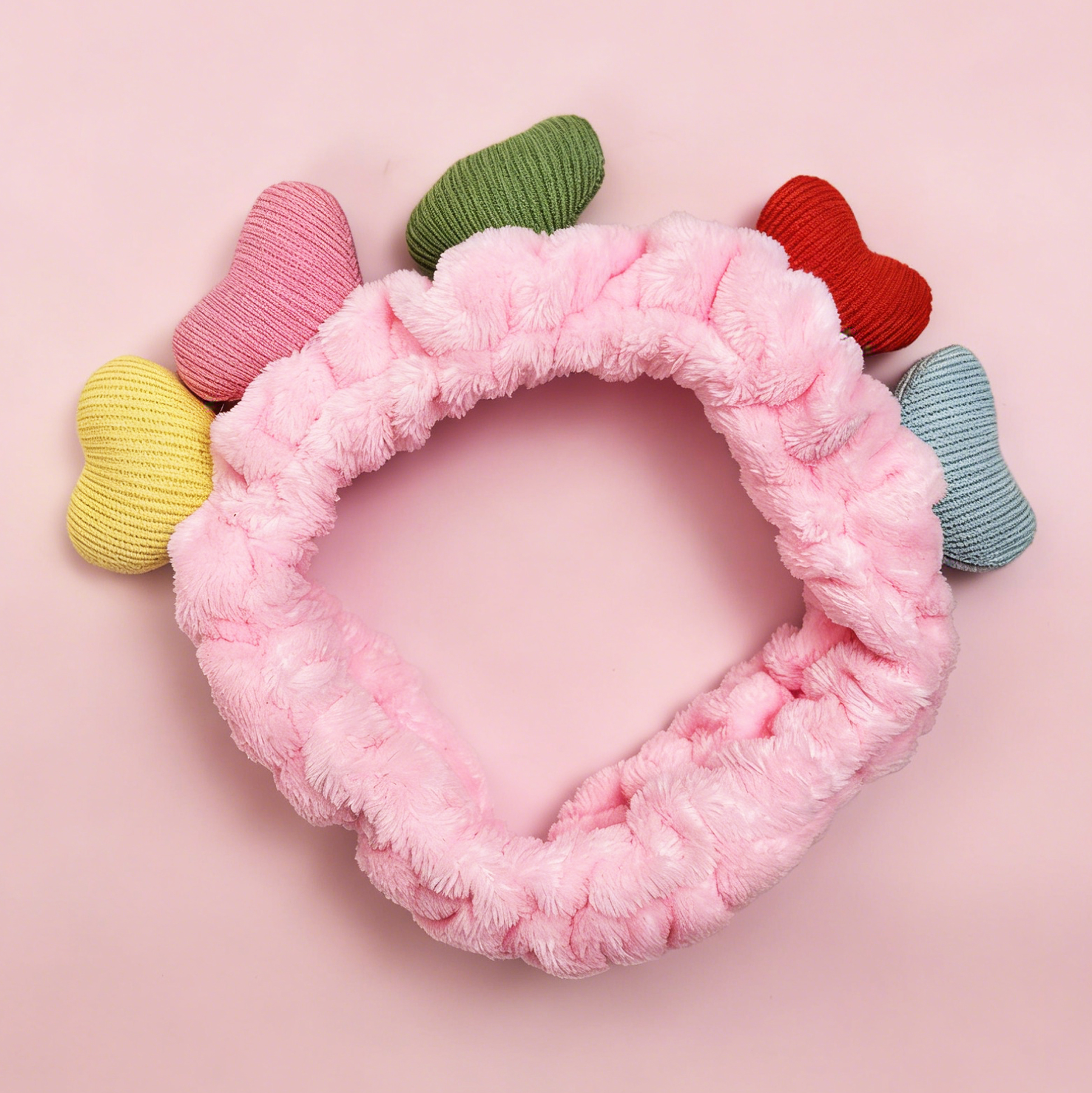 Pastel Heart Spa Headband