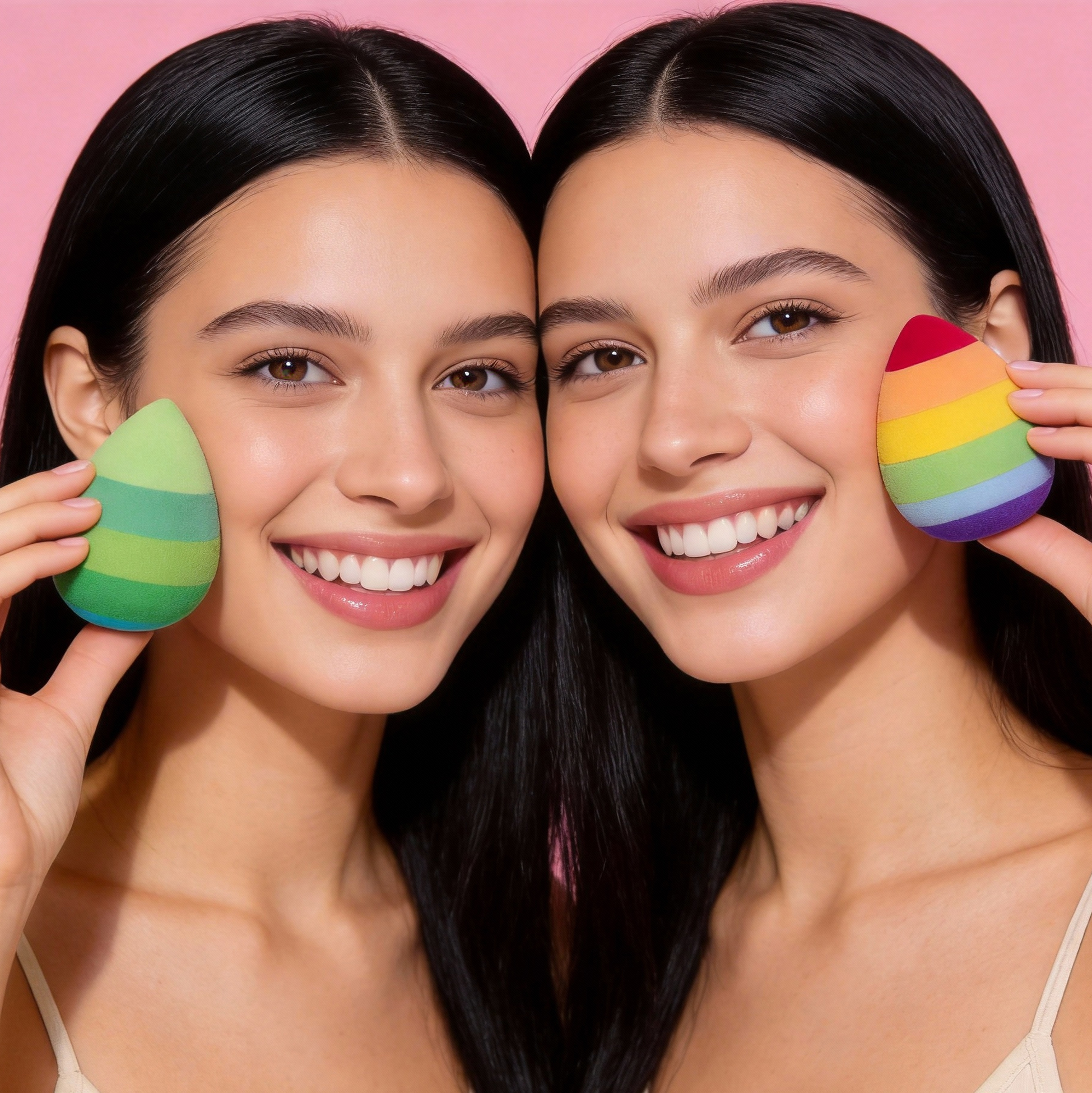 Set of 5 Rainbow Gradient Makeup Sponge