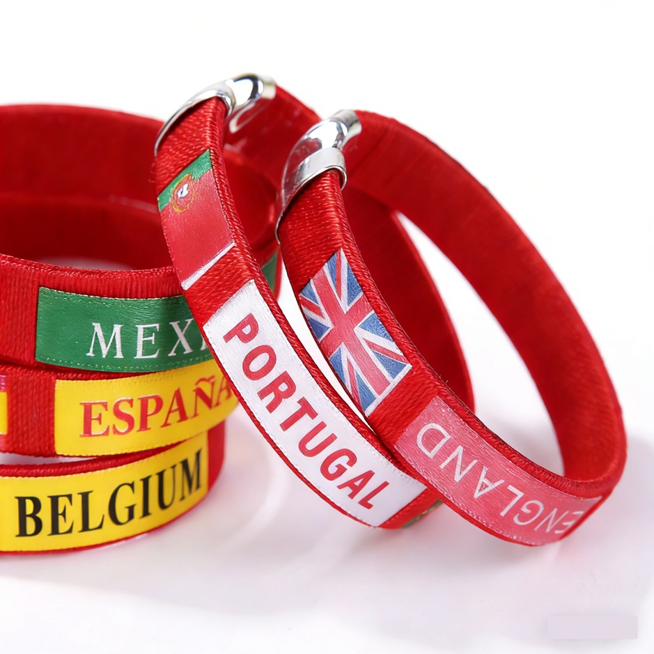 National Flag Wristband World Cup Fan Bracelet