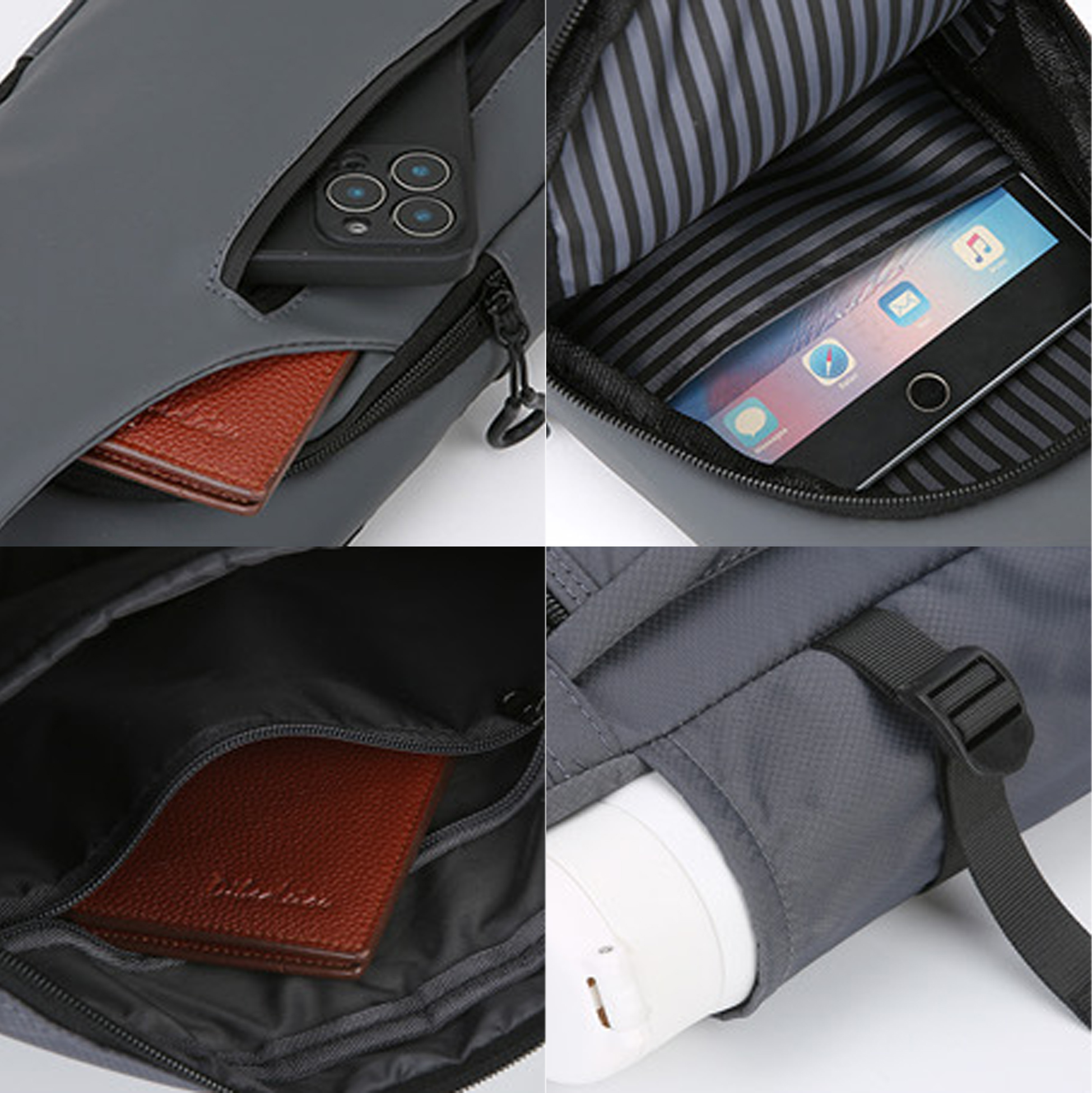 Men's Waterproof Sling Bag, Lightweight Crossbody Chest Bag