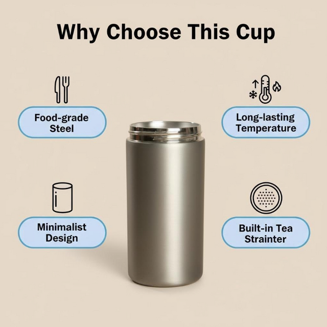 350ML Tea Strainer Stainless Steel Thermos