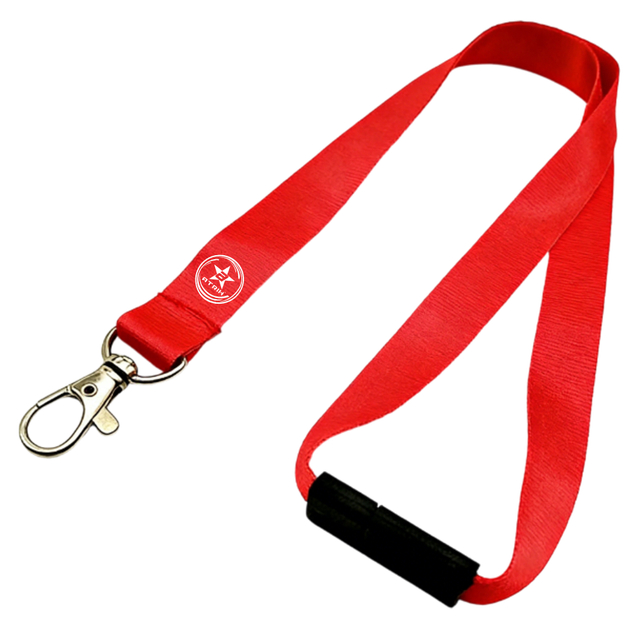 Red Lanyard with Metal Lobster Clasp