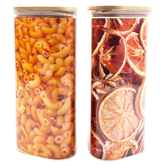 Eco-Friendly Bamboo-Lid Glass Jars
