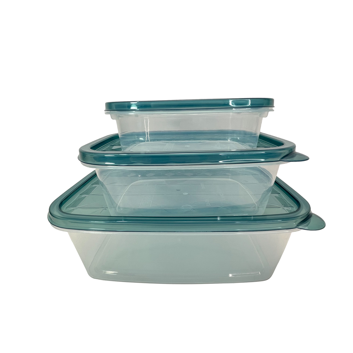 3pcs Food Storage Container Set Plastic Food Jars Cereal Container Crisper Food Container 
