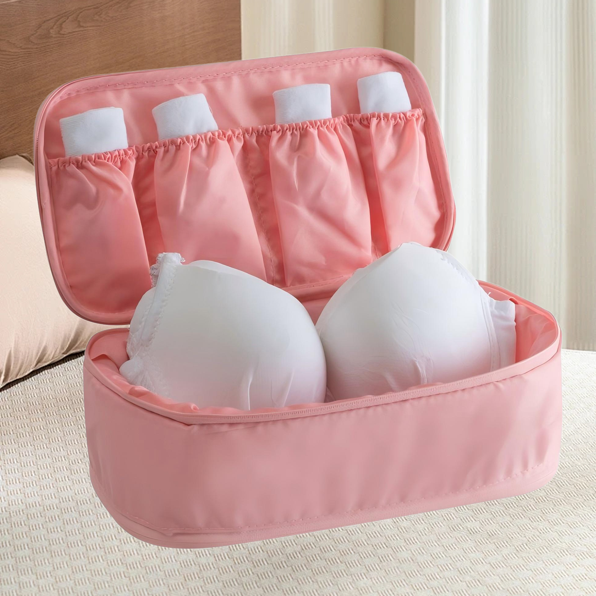 Gray Travel Bra Organizer