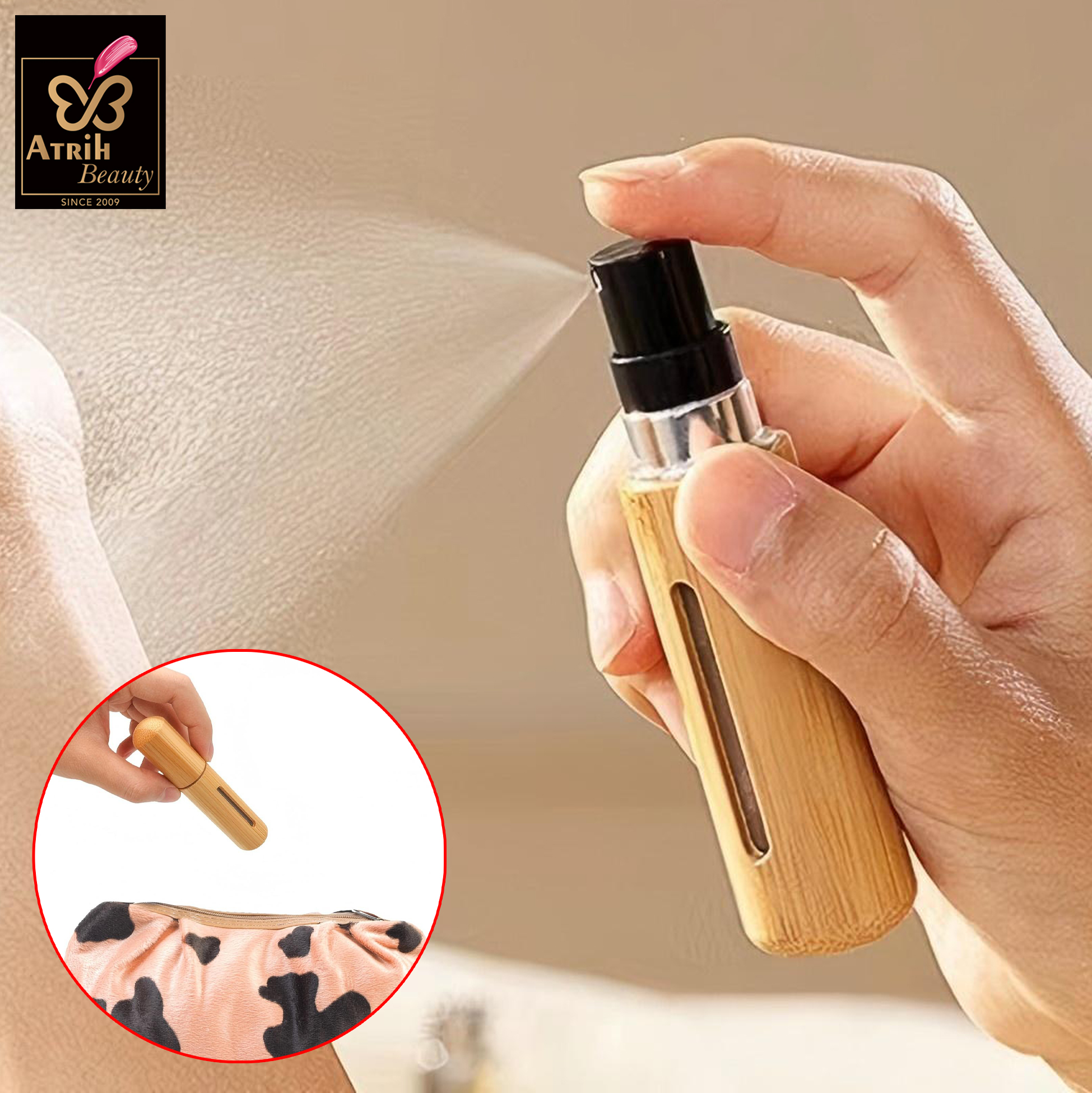 5ml/8ml Bamboo Cased Perfume Atomizer
