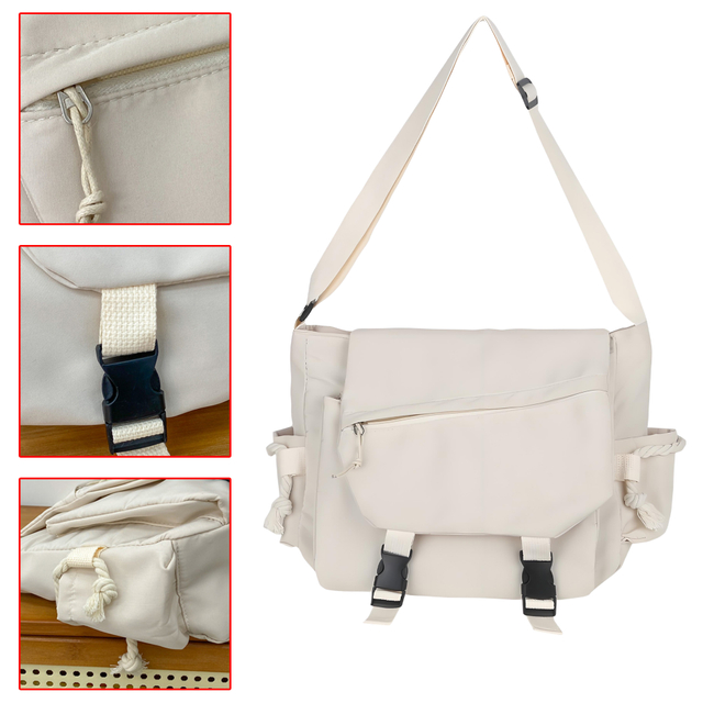 Light Blue Crossbody Messenger Bag
