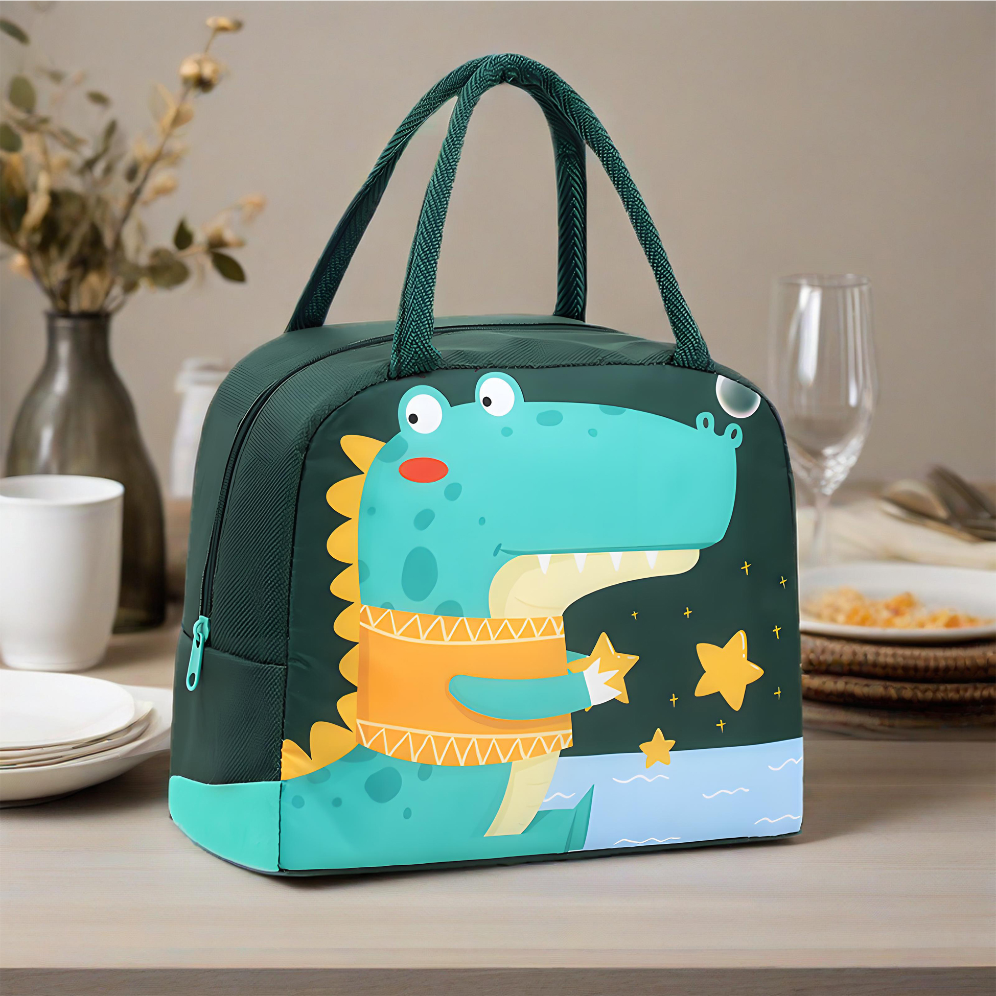Crocodile Themed Kids Lunch Bag