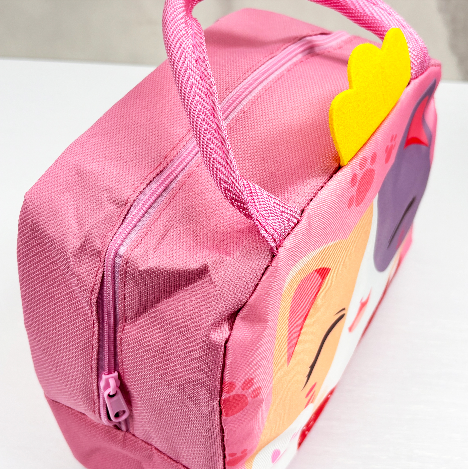 Pink Cat Themed Kids Lunch Bag