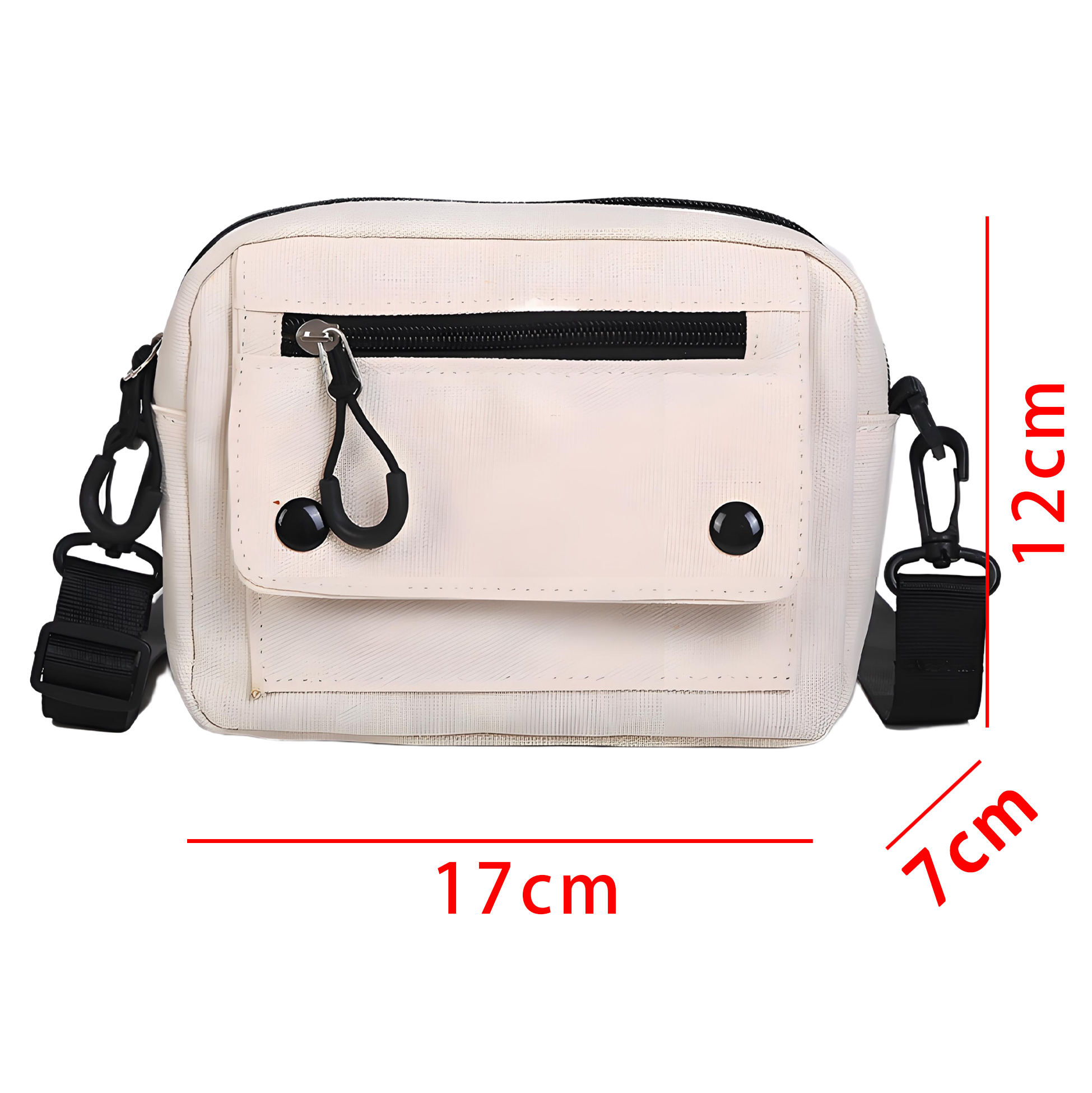 Yellow Canvas Crossbody Bag with Front Pocket