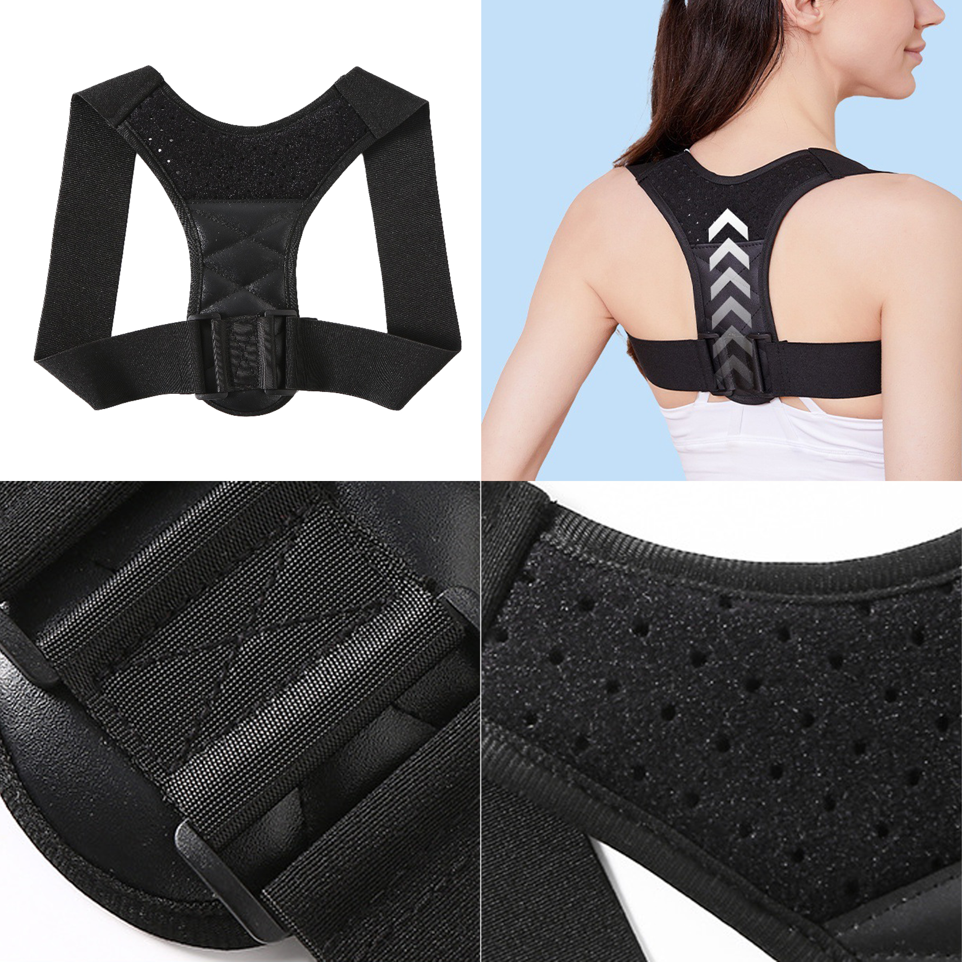 Stylish Black Posture Corrector 