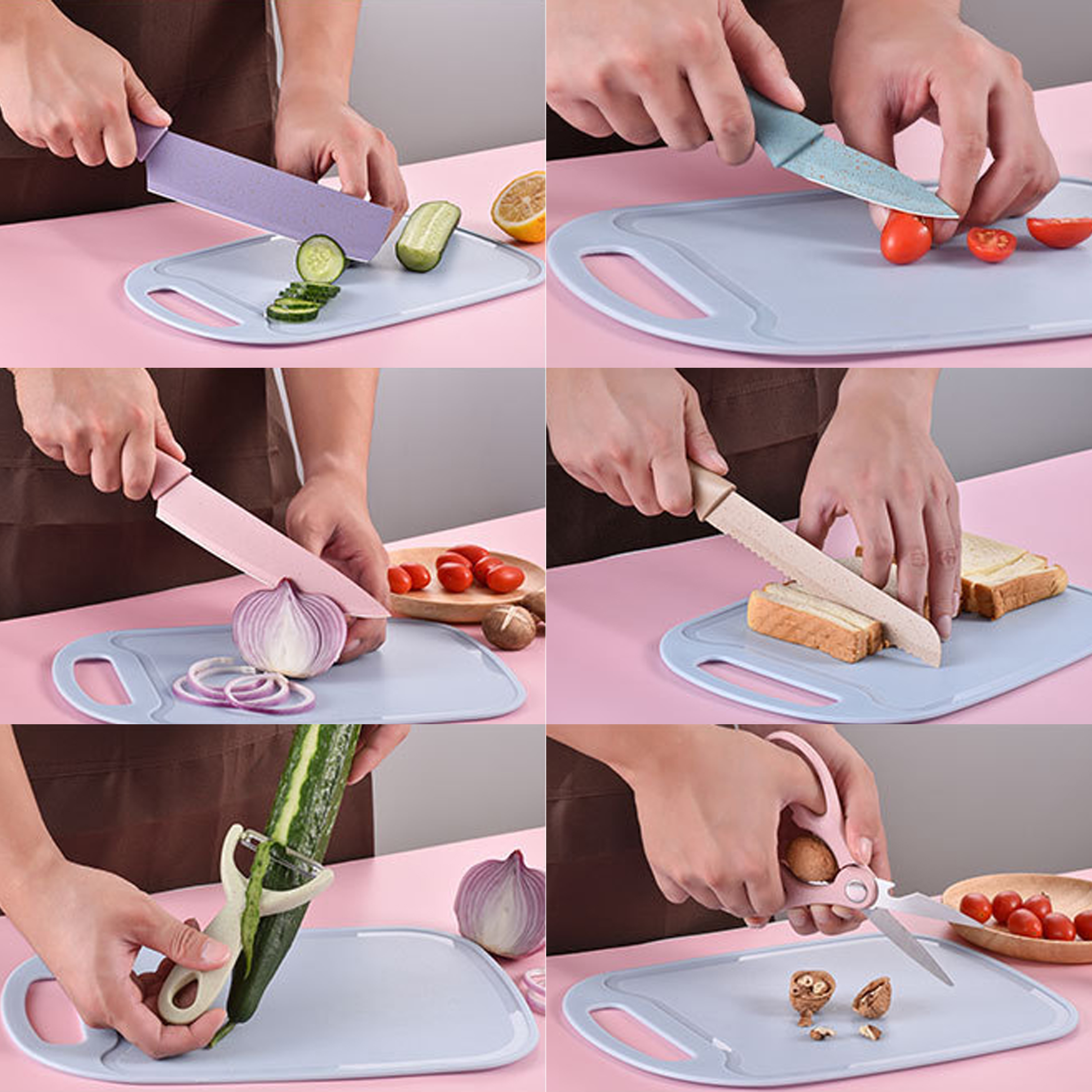 6 - Piece Colorful Kitchen Tool Set