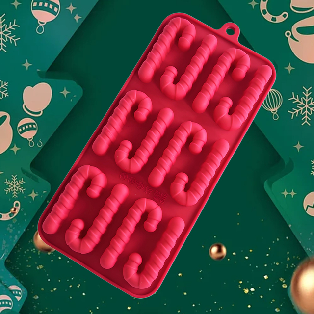 Red Silicone Cookie Baking Mold
