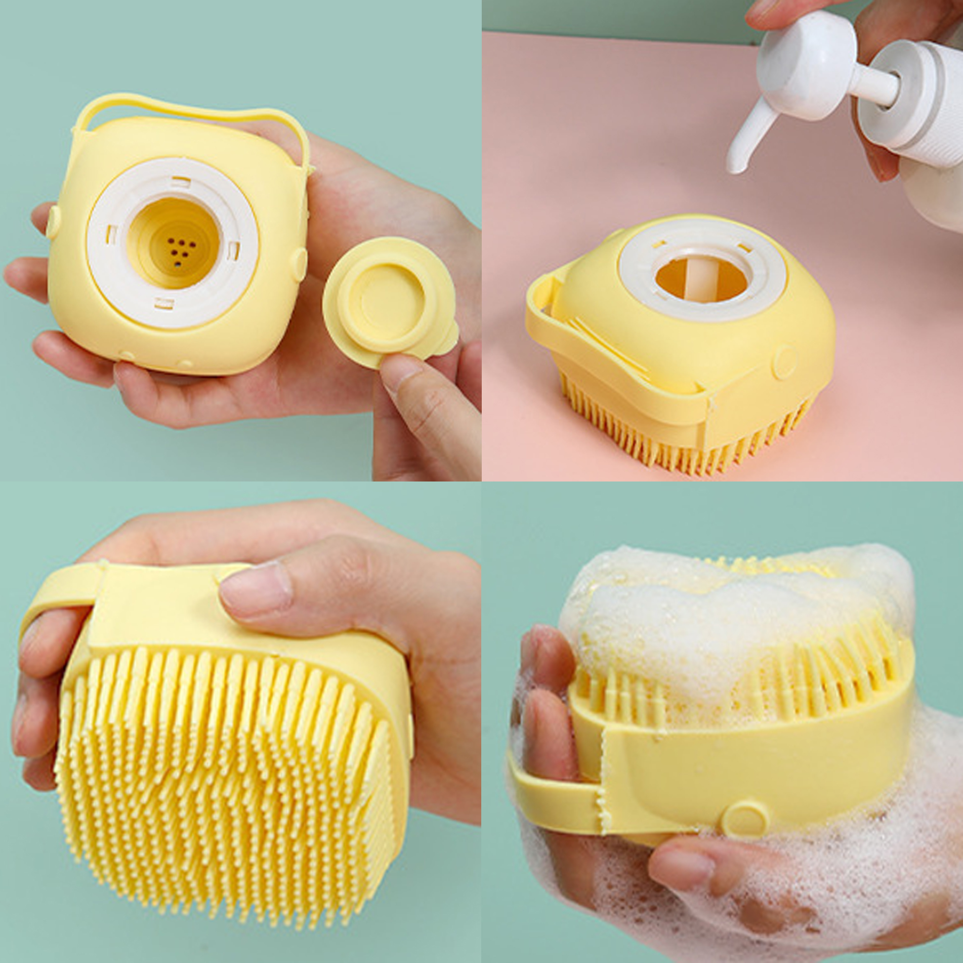 Detachable Liquid Dispensing Scrub Brush