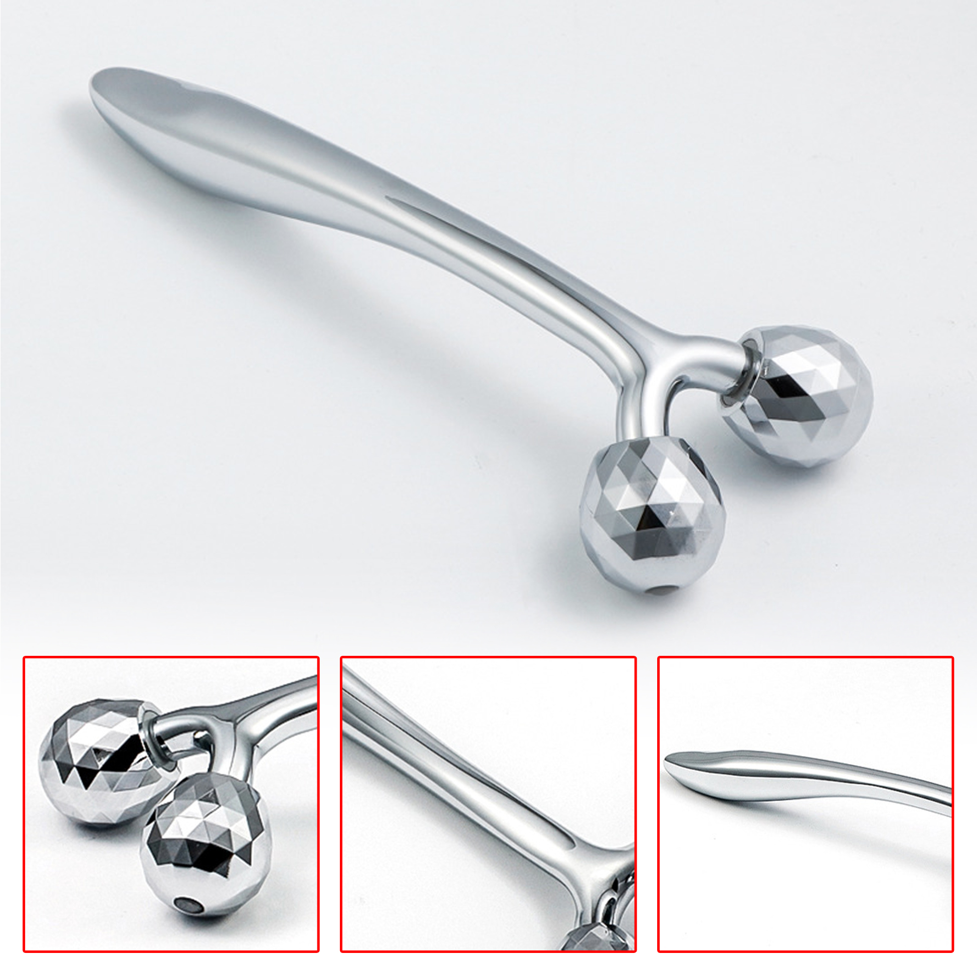 Stainless Steel Facial Roller Massager 