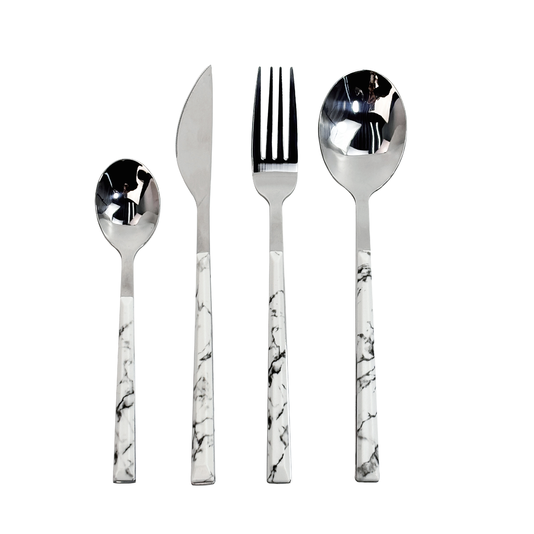 Stainless Steel Cutlery Set with Wooden Handles