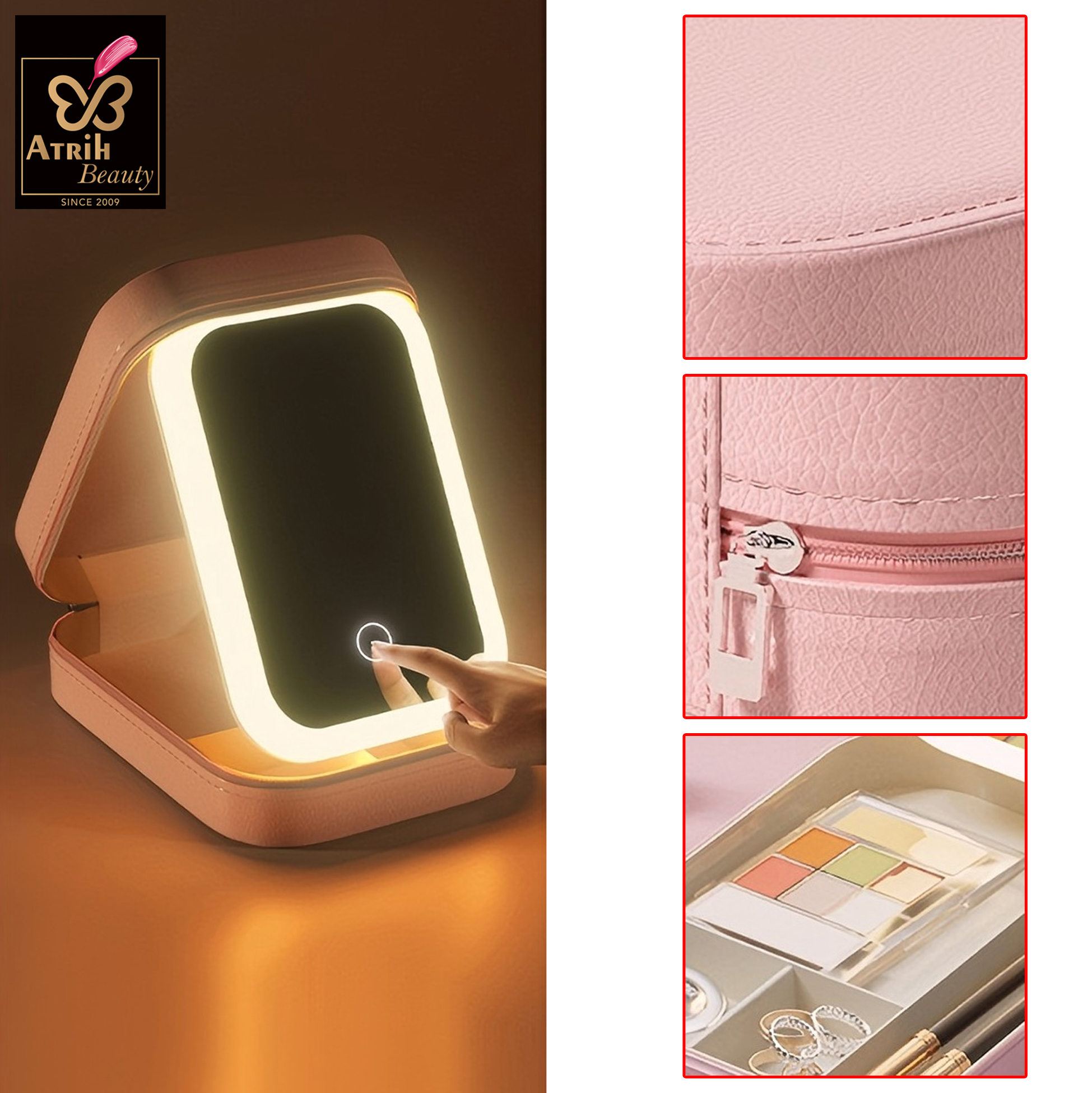 Portable LED Makeup Vanity Case 