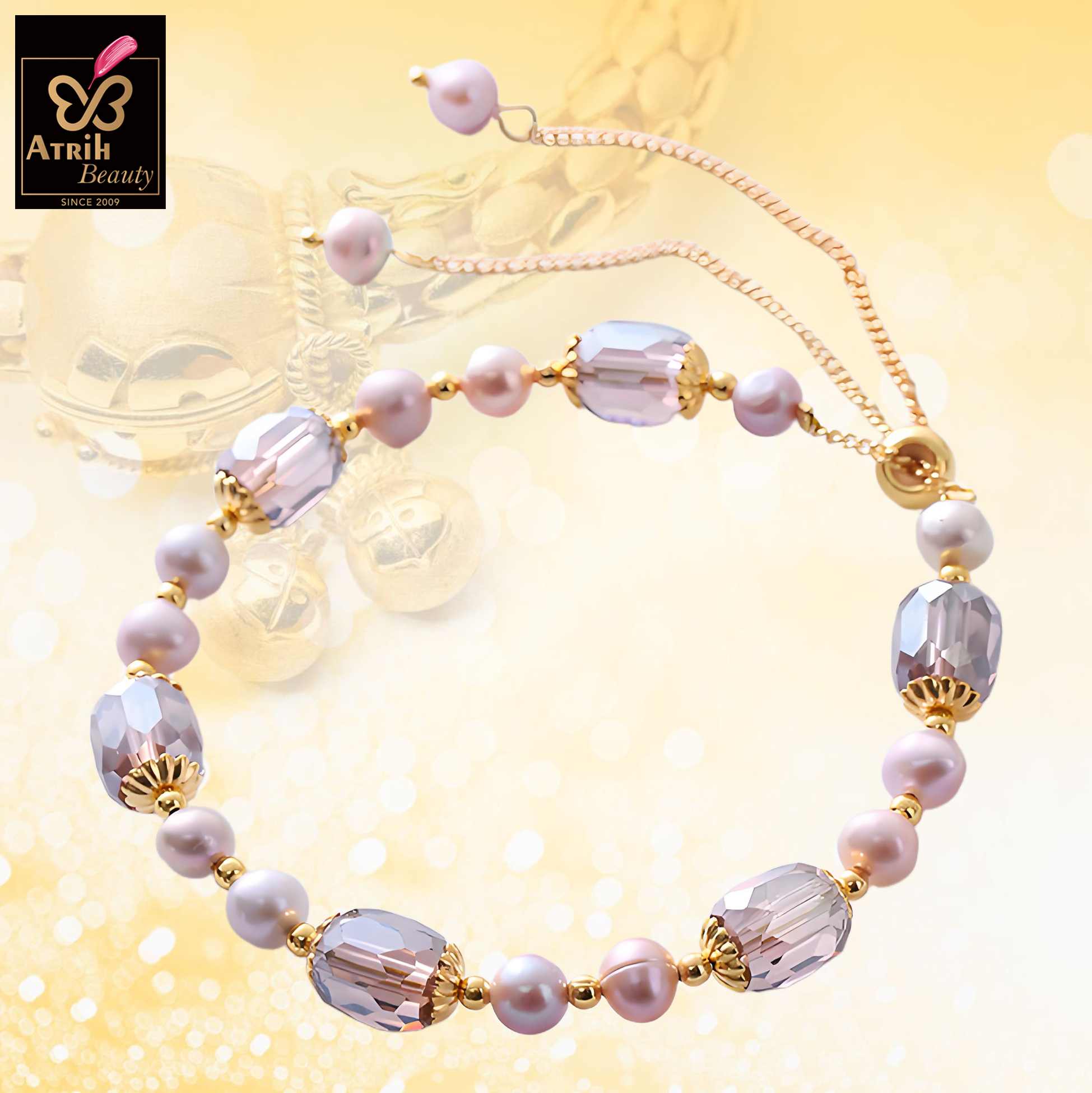Pearl & Crystal Bracelet 