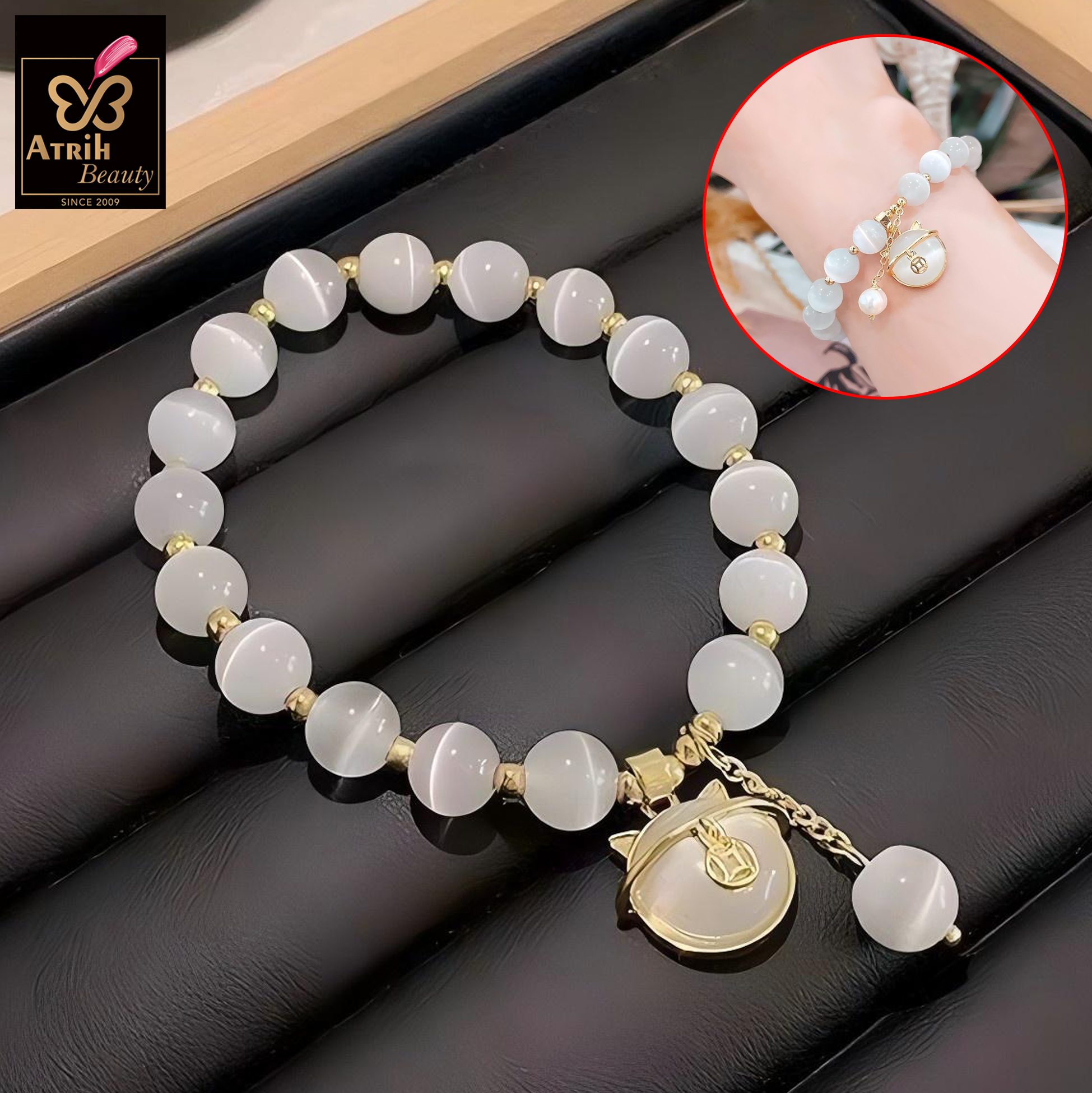 Cat's Eye Stone Bracelet 