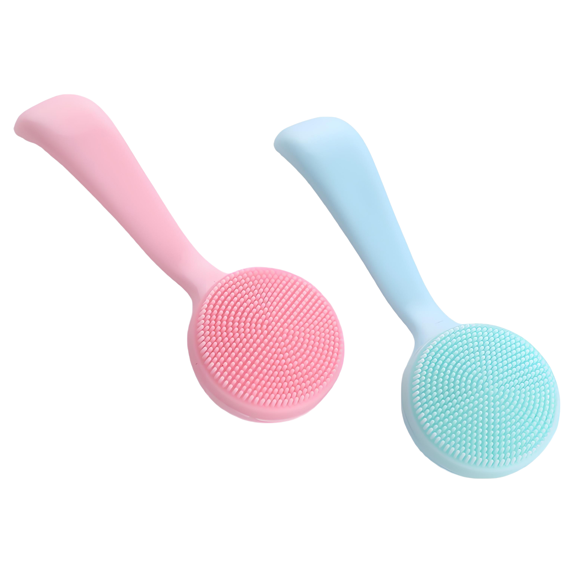 Long Handle Silicone Facial Cleansing Brush