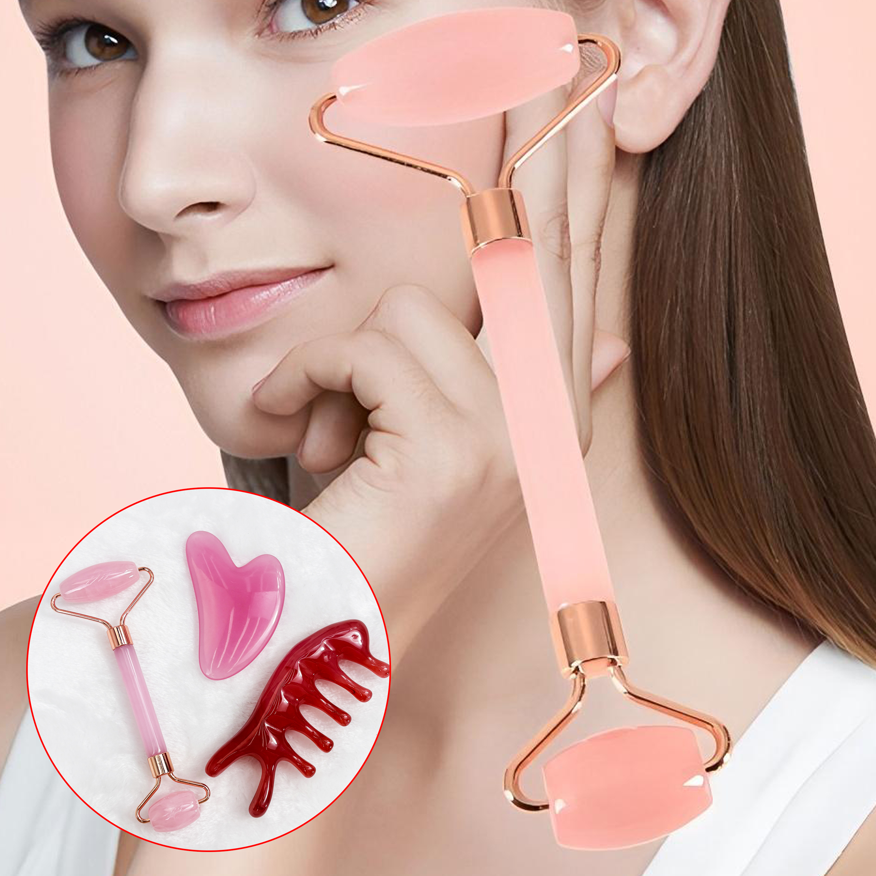 5pcs Facial and Scalp Massage Tool Set