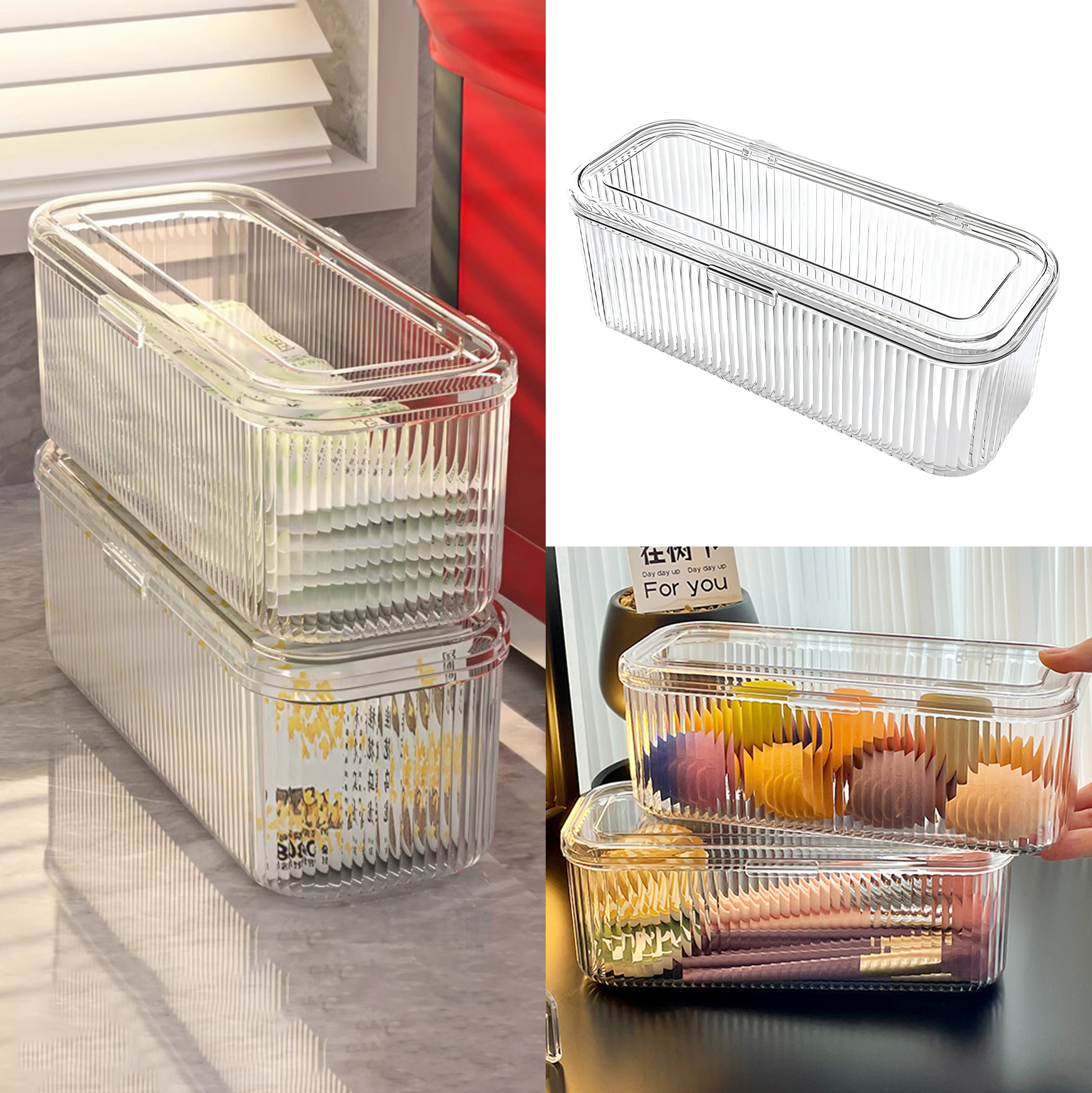 Clear Acrylic Storage Box with Lid