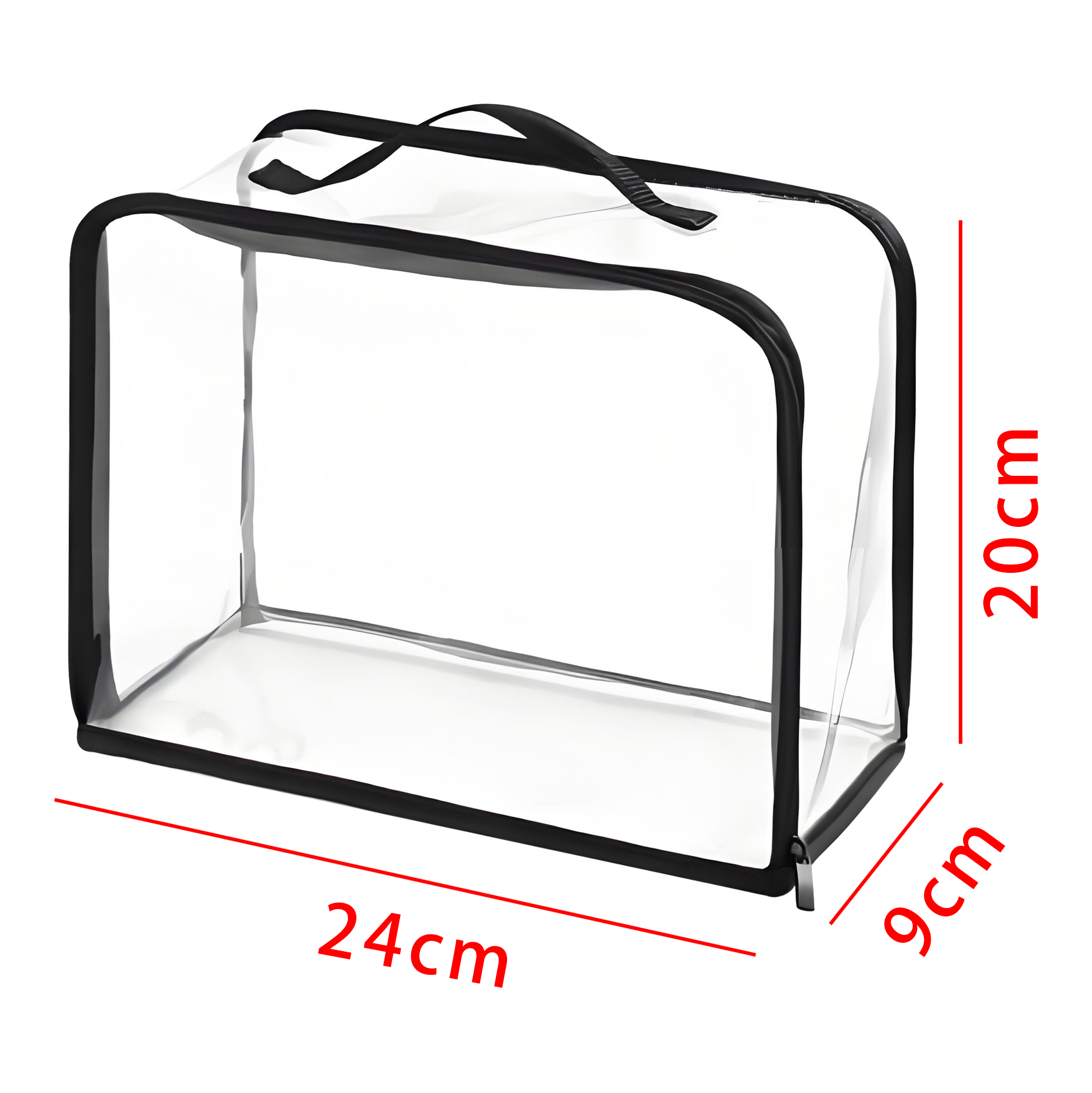 Transparent Handbag Storage Bag with Handle