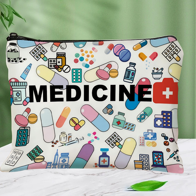 Medicine Themed Zipper Pouch 