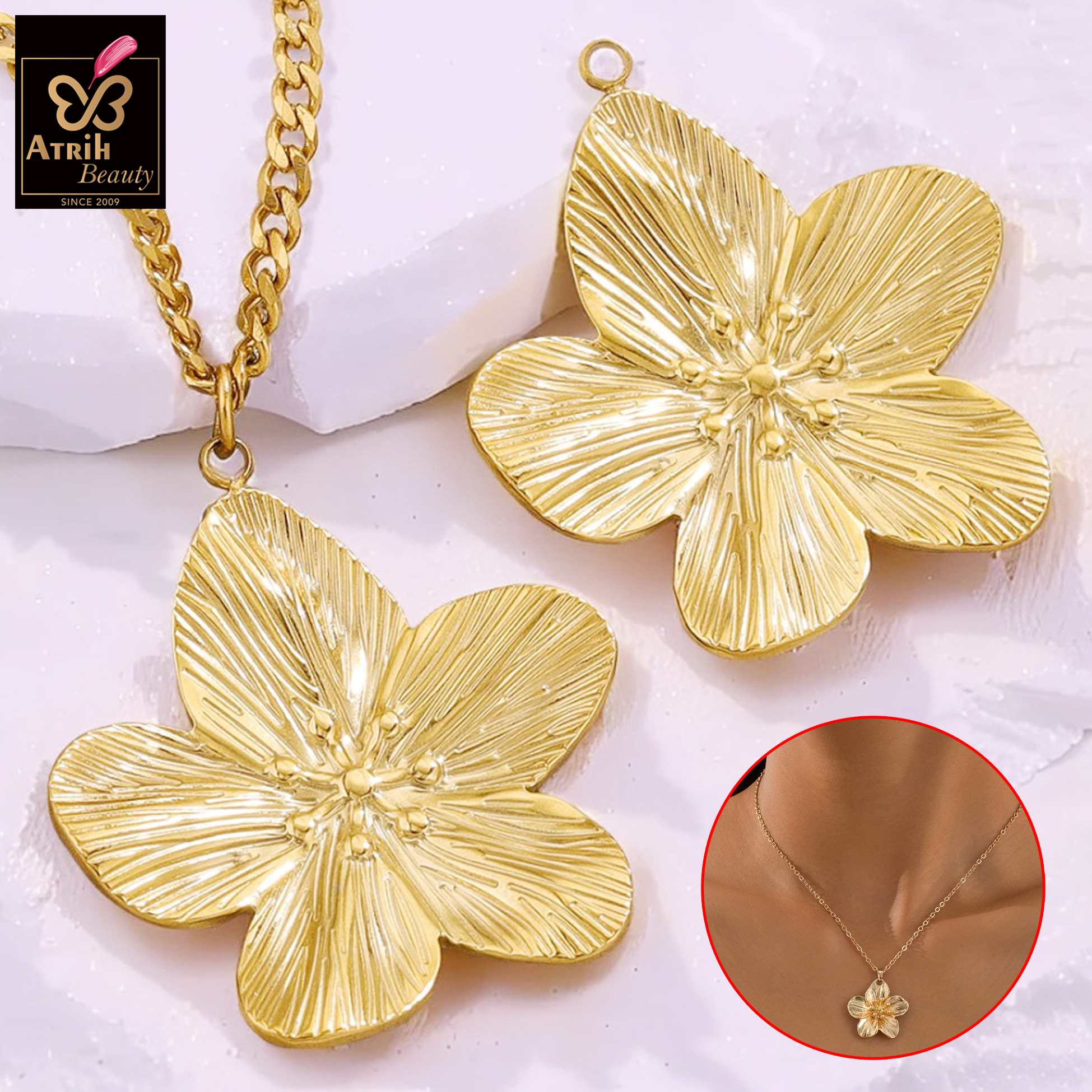 Flower Pendant Necklace