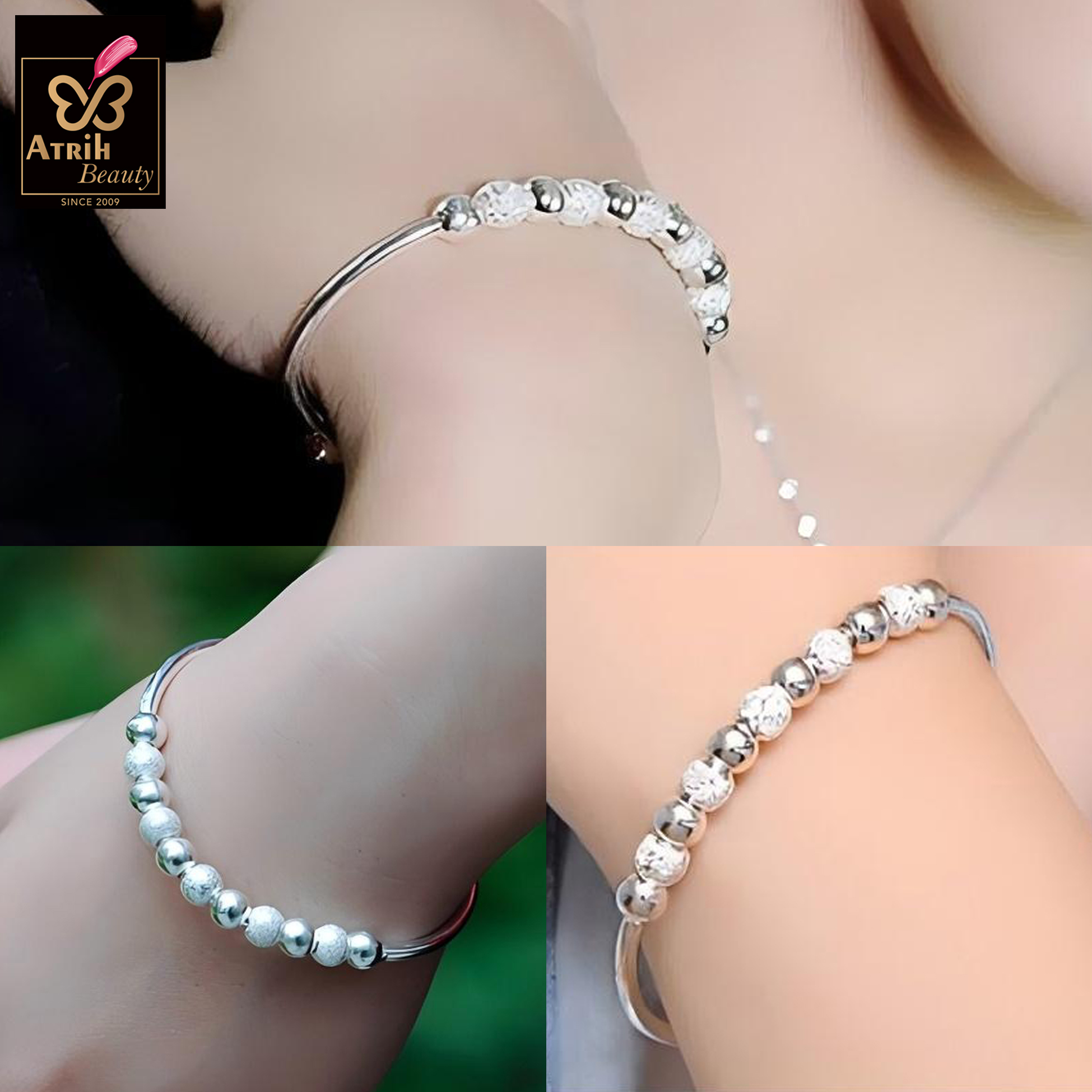 Silver Tone Cuff Bracelet 