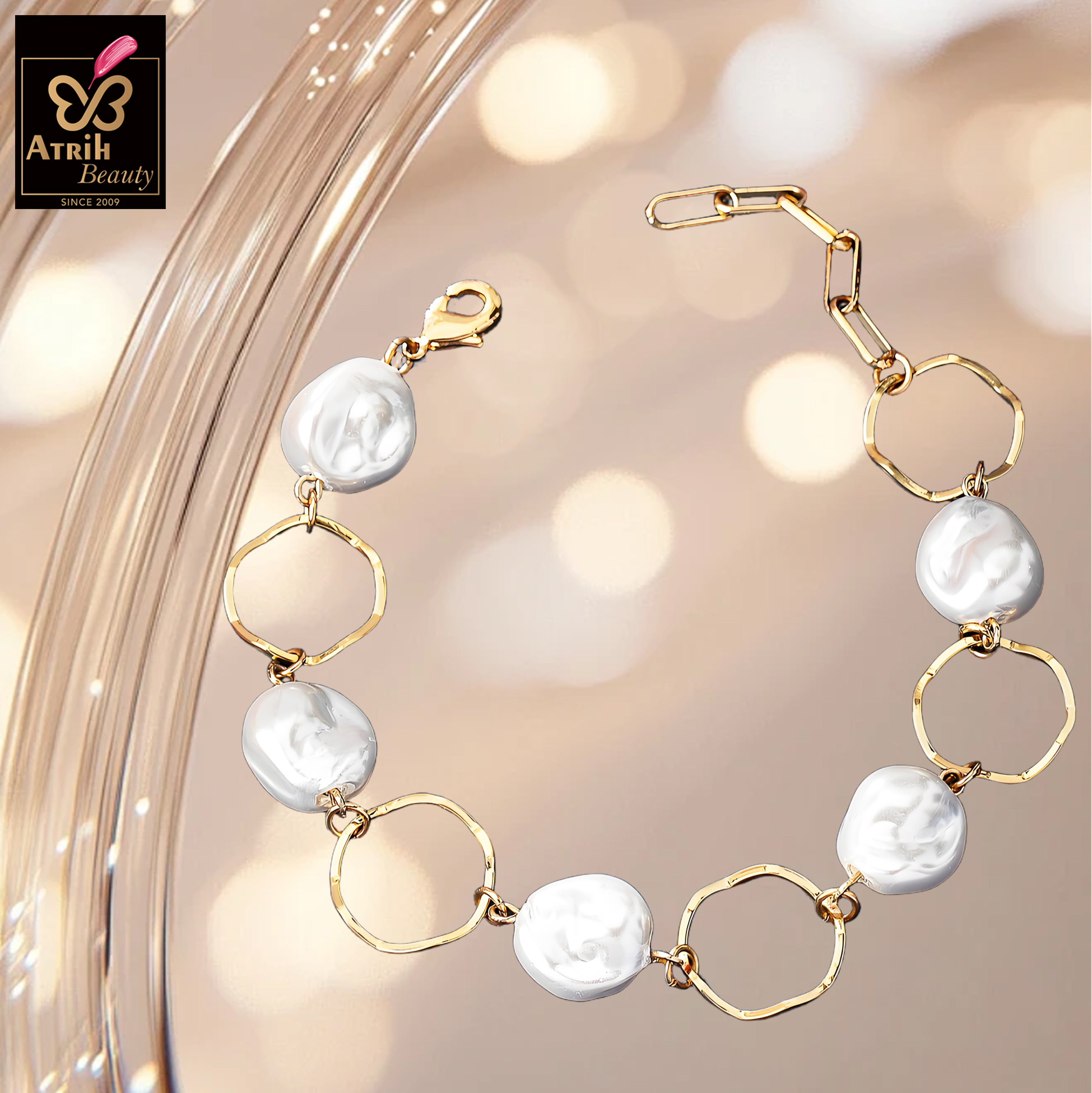 Gold Tone Link Bracelet