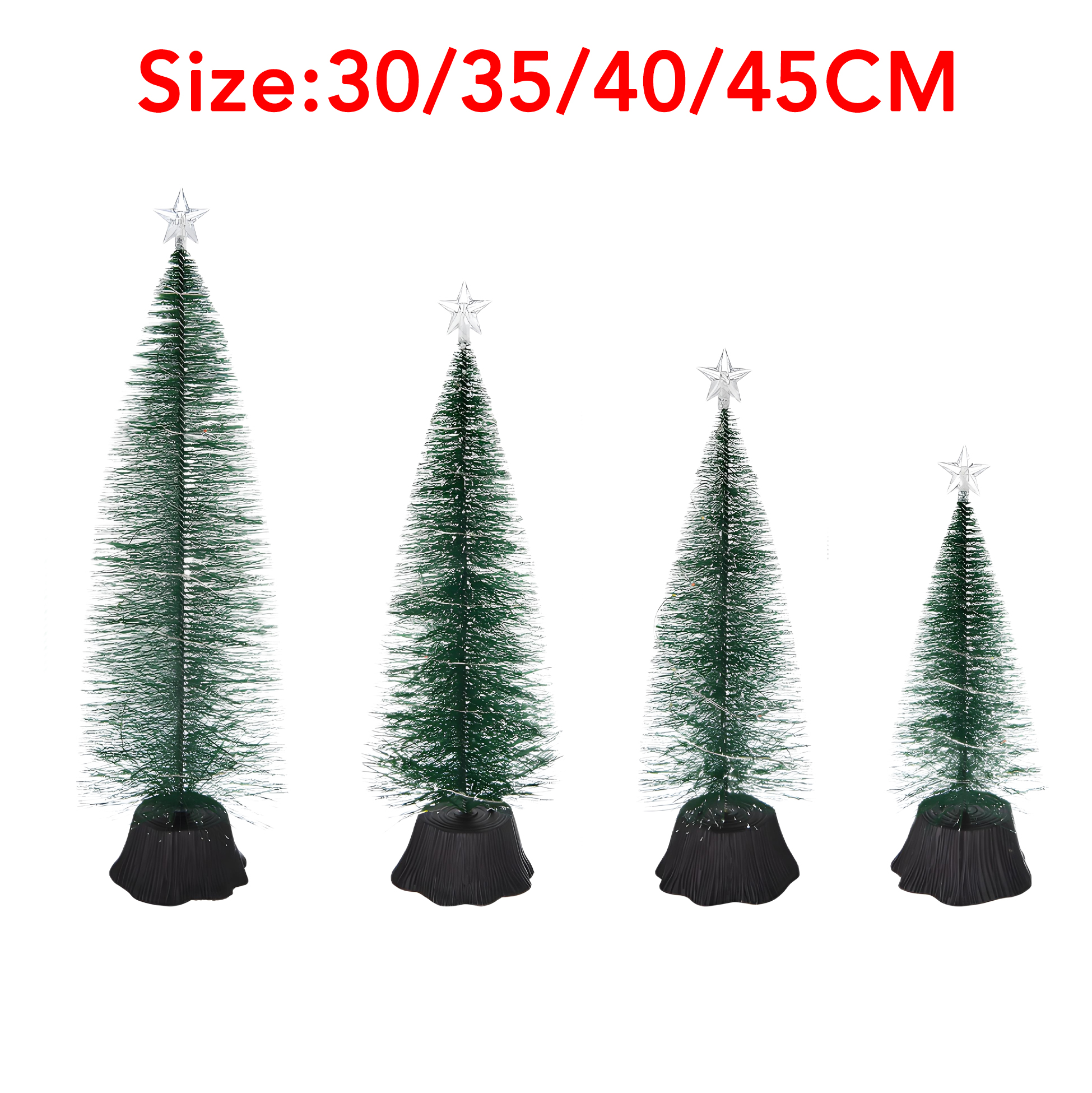 Mini LED Lit Artificial Christmas Trees