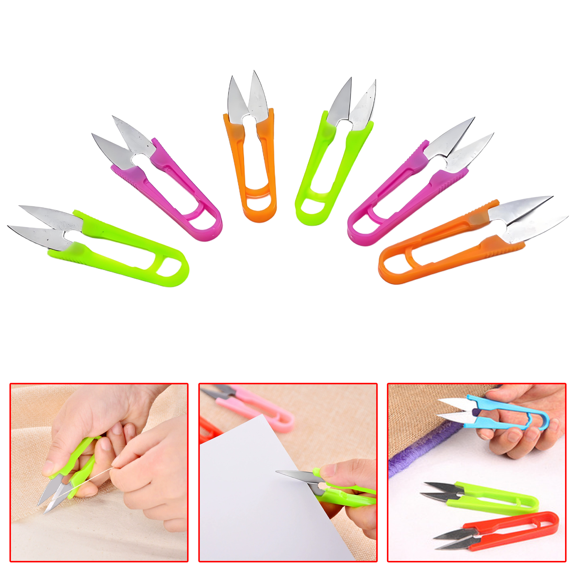 Mini Thread Snips with Plastic Handles