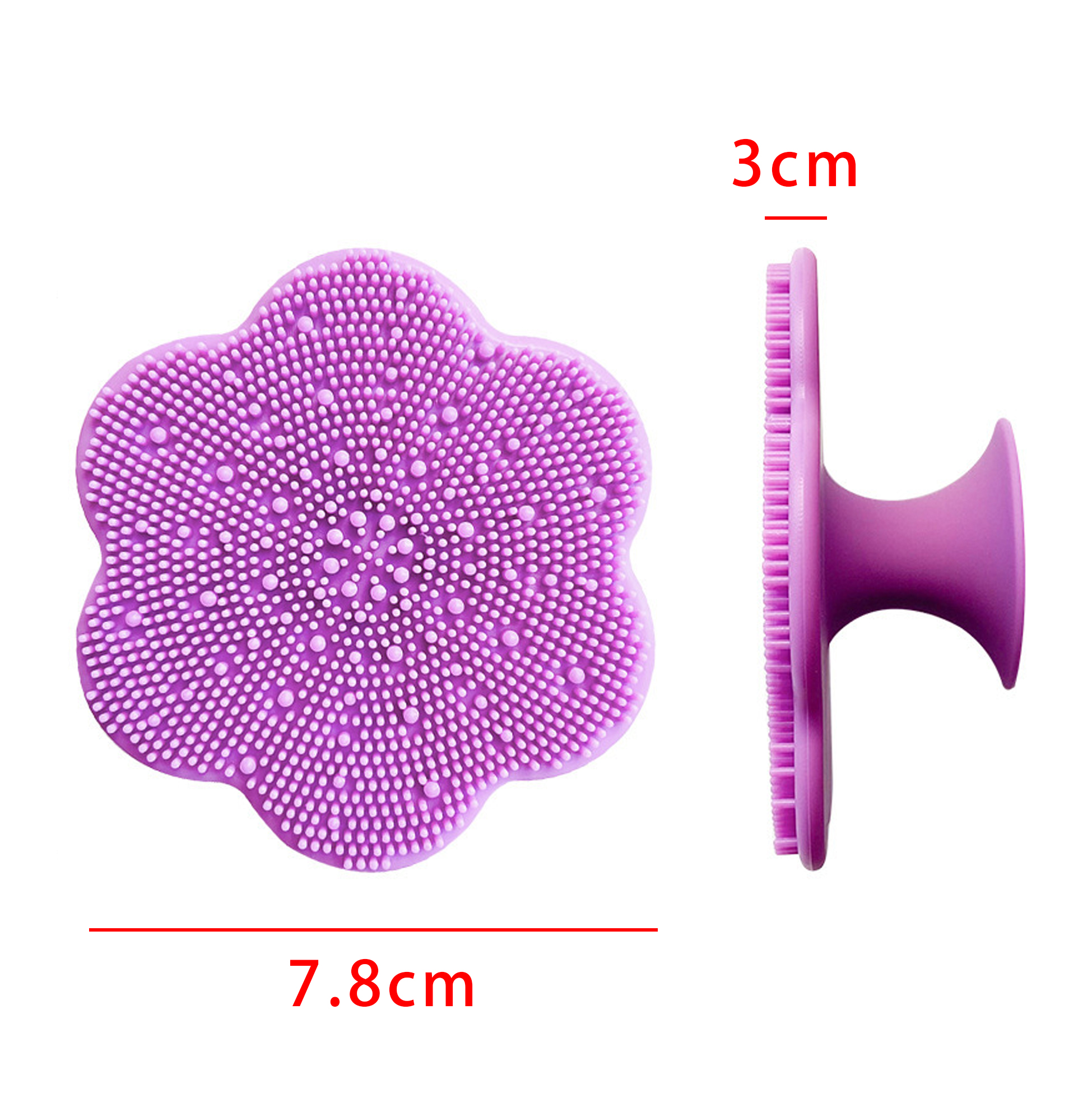 Flower Shaped Silicone Facial Cleansing And Massaging Pad