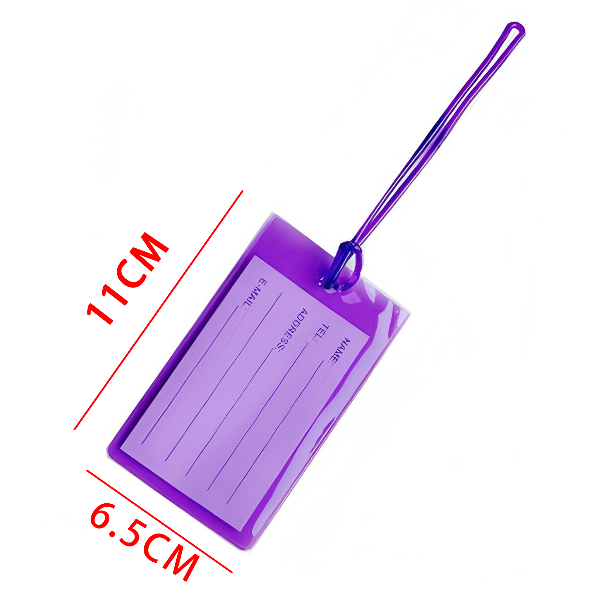 Coded Luggage Tags with Elastic Straps 