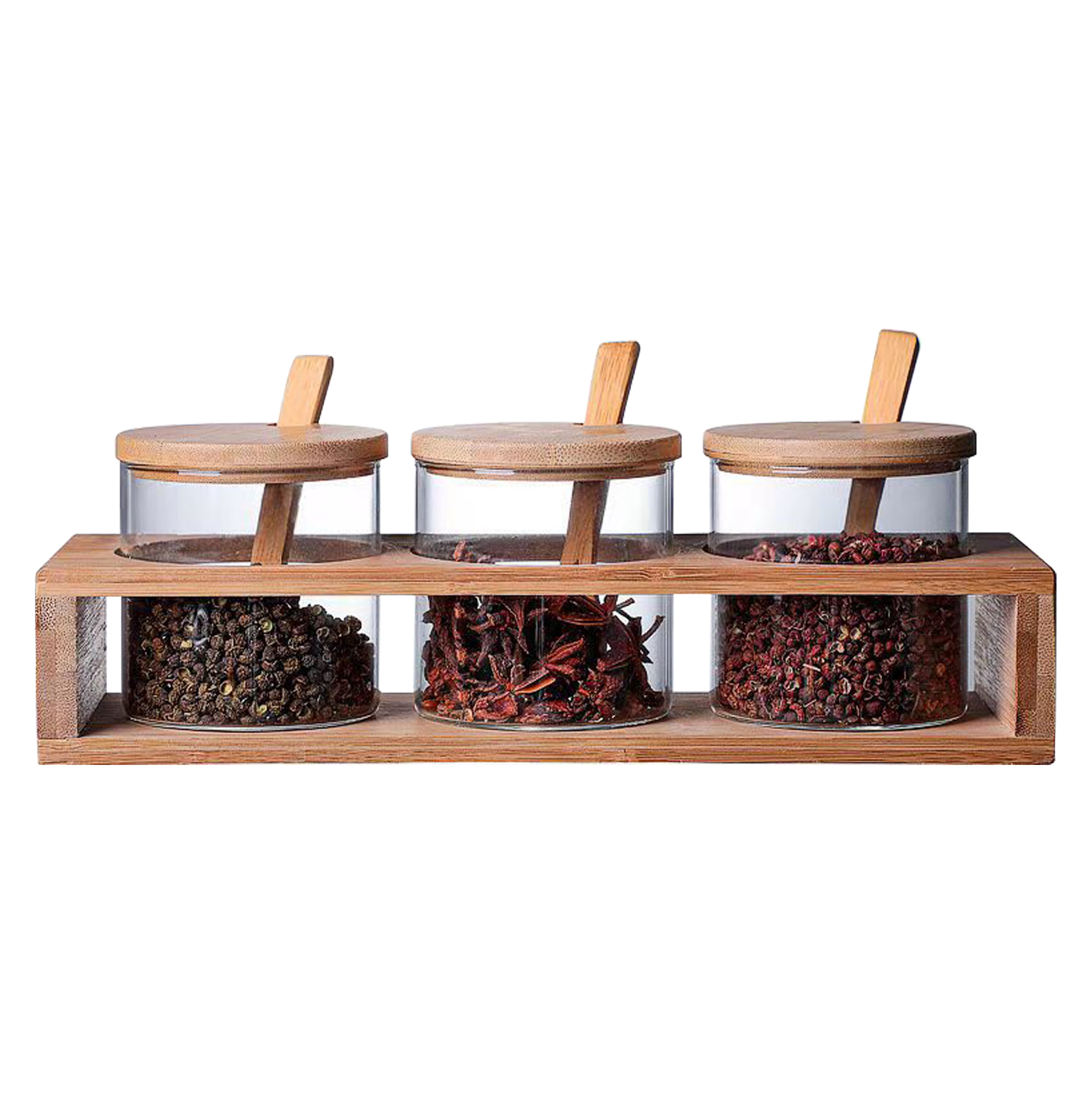 Kitchen 3-Piece Seasoning Containers