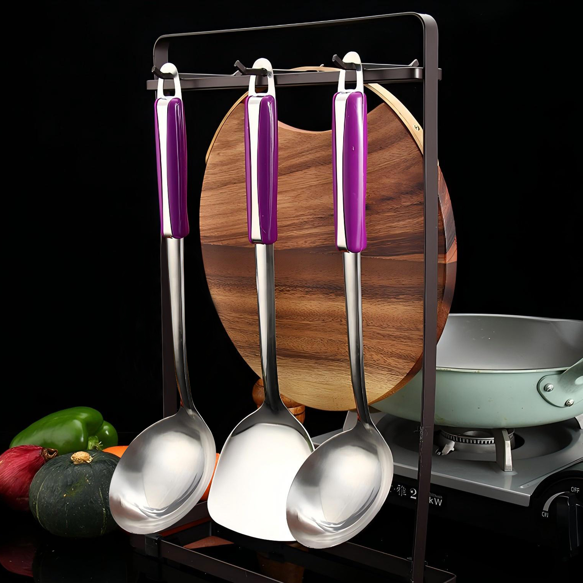 3 Piece Stainless Steel Kitchen Utensil Set
