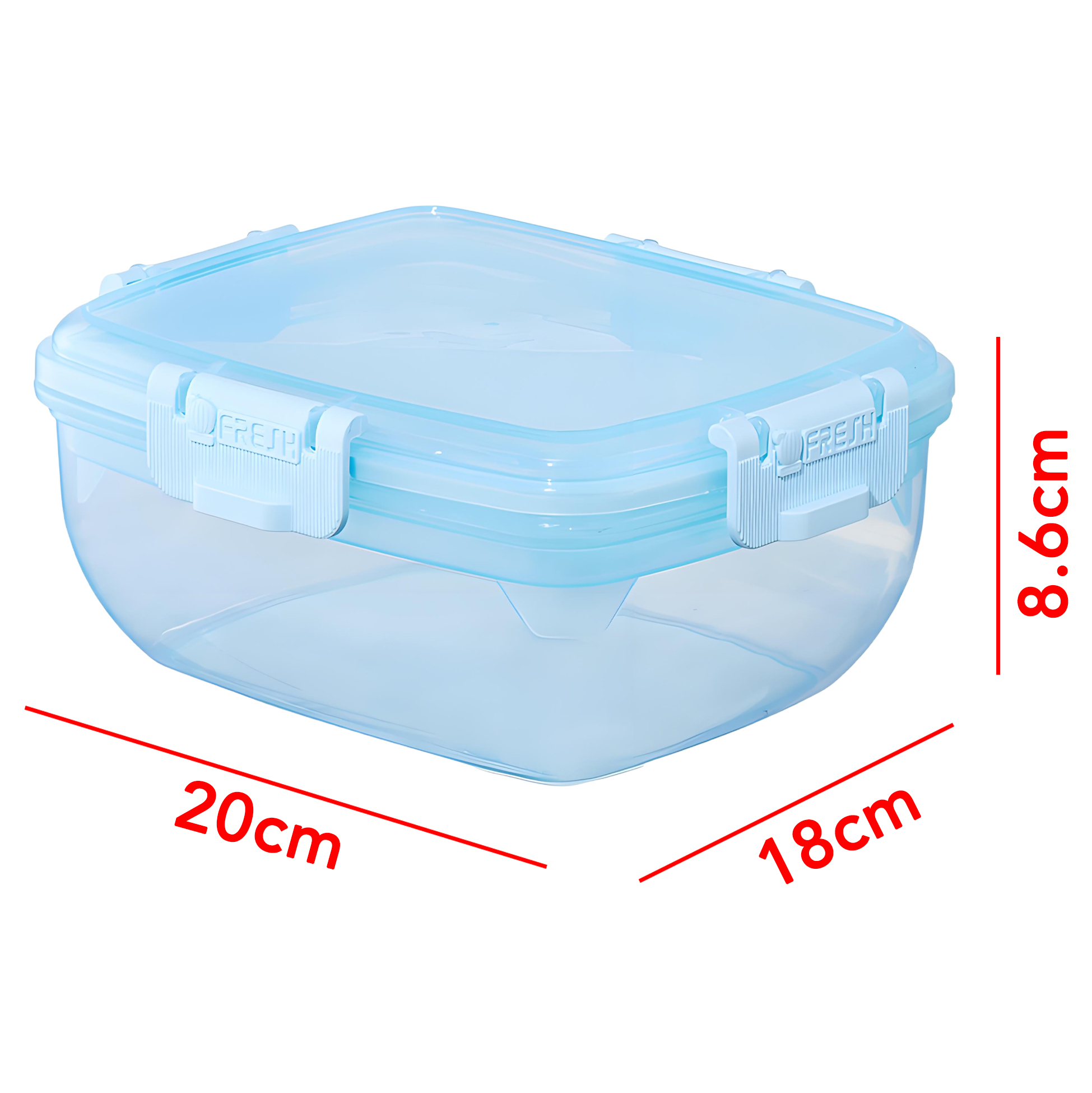 Light Blue Plastic Lunch Box