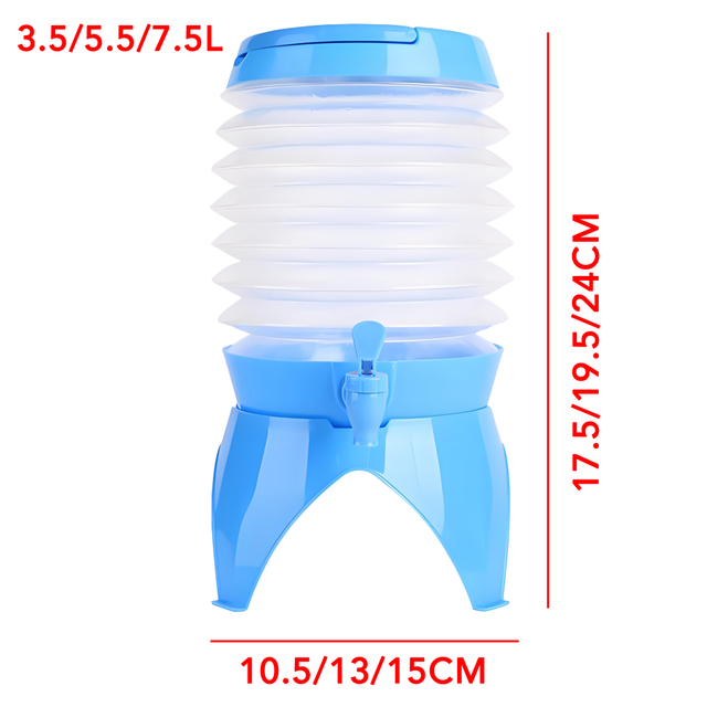 Collapsible Plastic Juice Dispenser Bucket